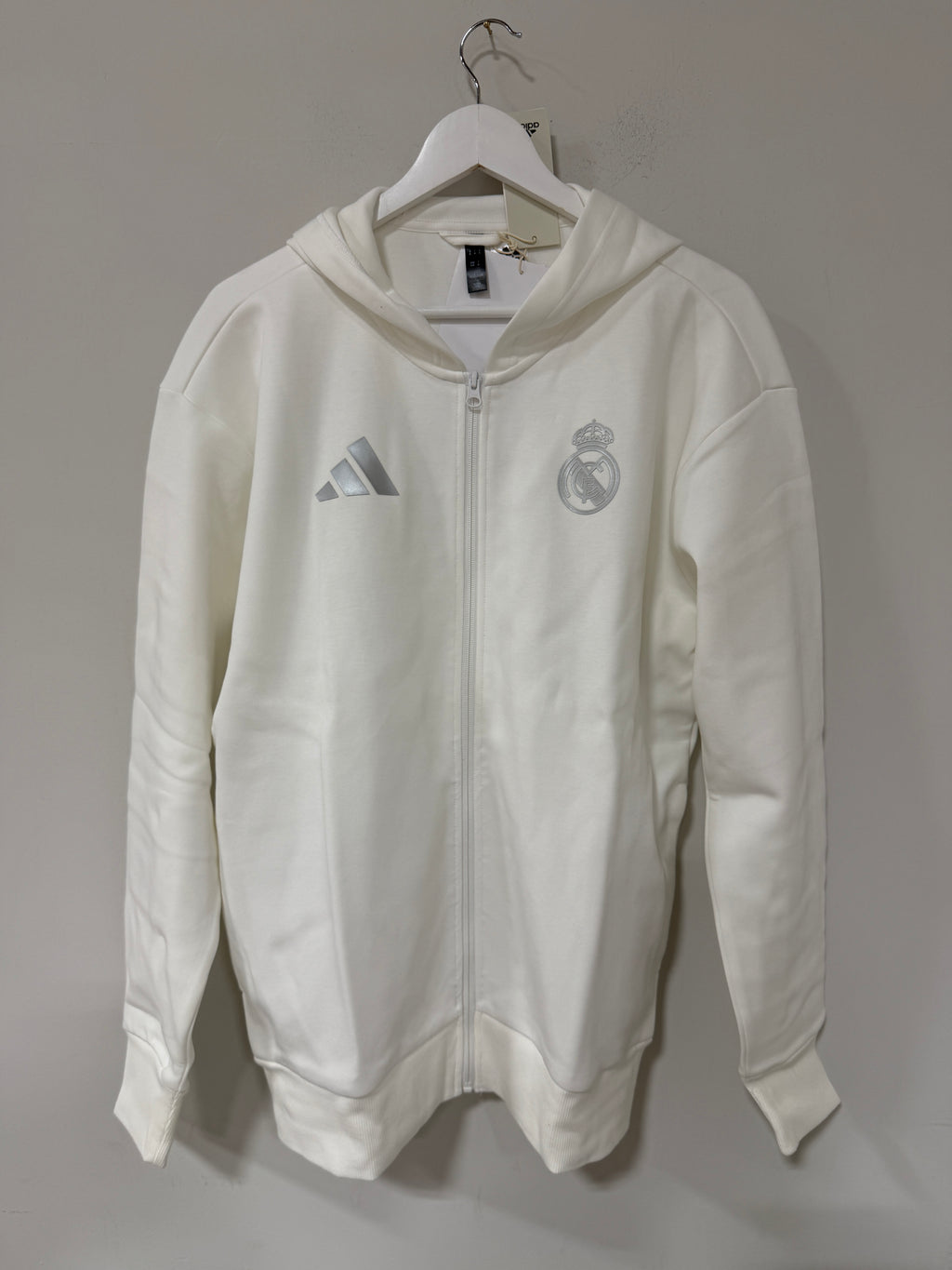 Adidas Real Madrid Anthem Jacket – White