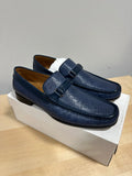 Donald Pliner "Donniewv" woven leather loafers in a Denim blue men's sz 13