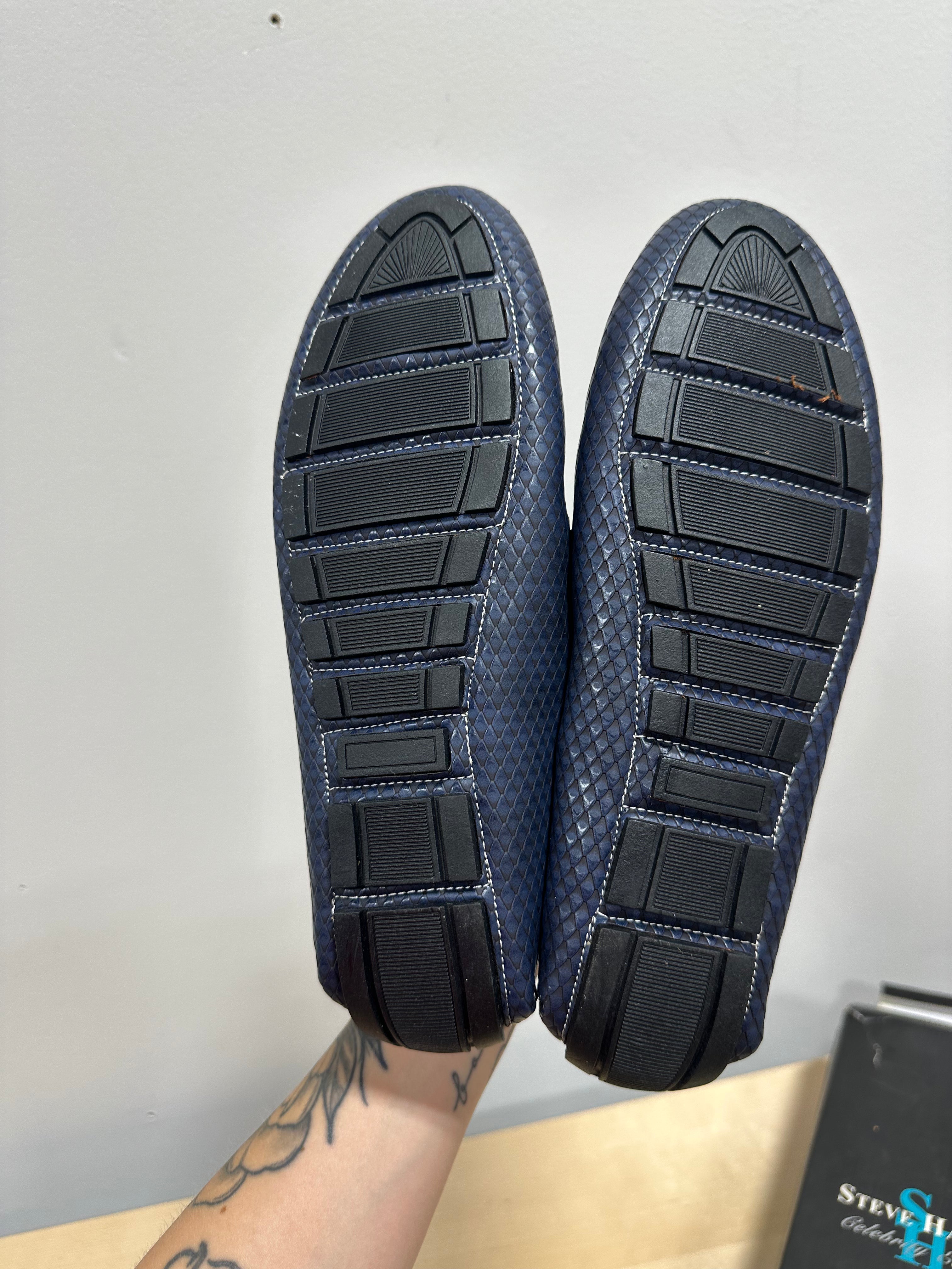 Steve Harvey Celebrity Edition Wynton navy blue loafers men's sz 13