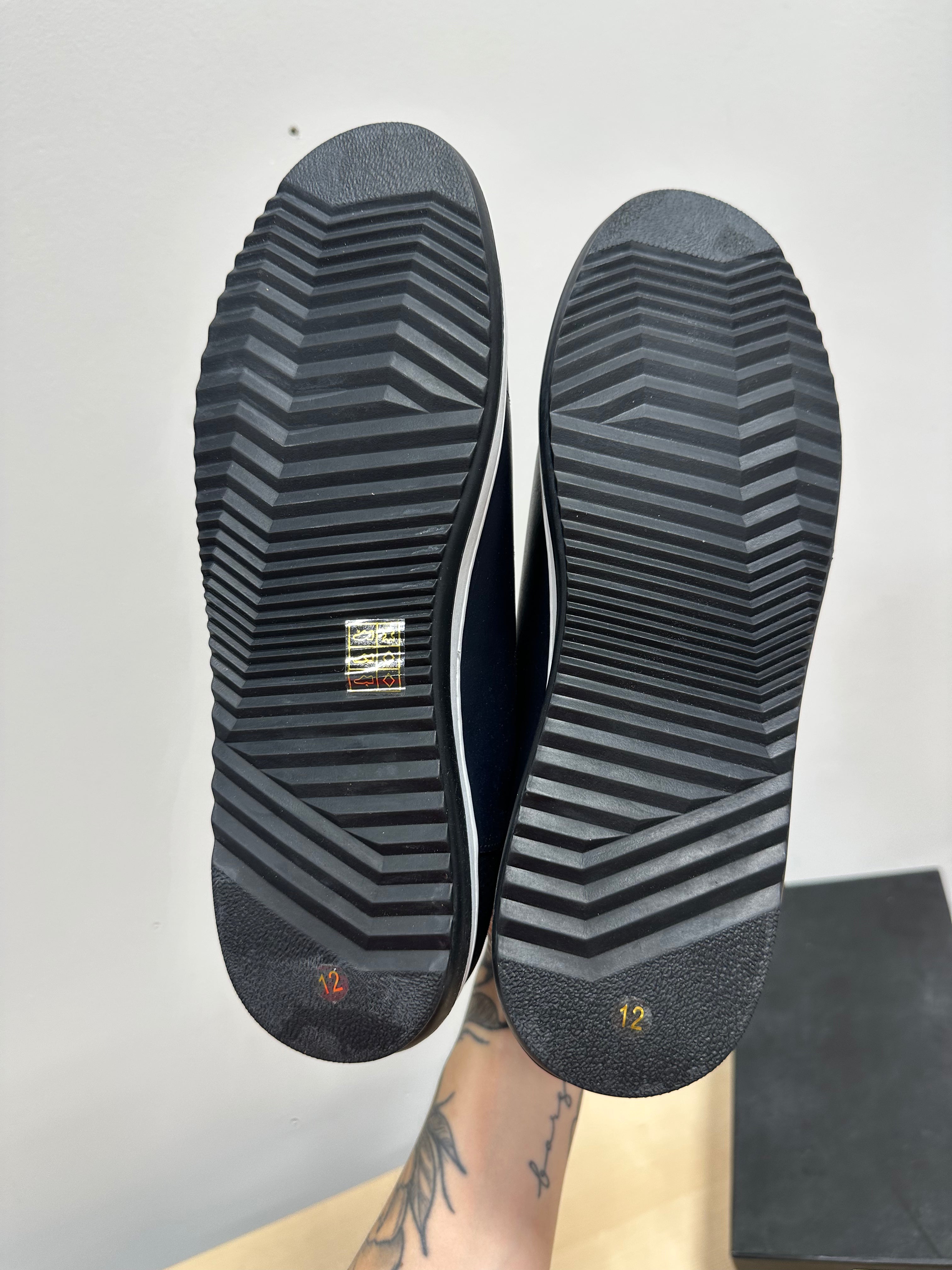 English Laundry Primrose Navy Leather Fashion Sneaker men's sz 12