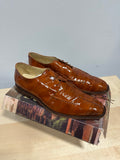 Belvedere Mare Ostrich Leg & Eel Skin Dress Shoes men's sz 13