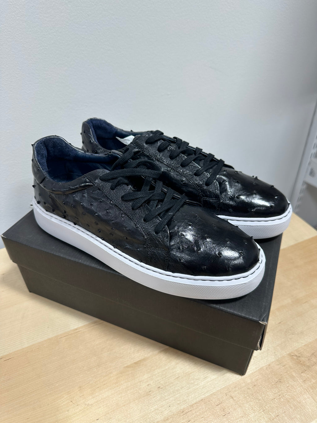 Snoops genuine full-quill ostrich leather men's sz 13