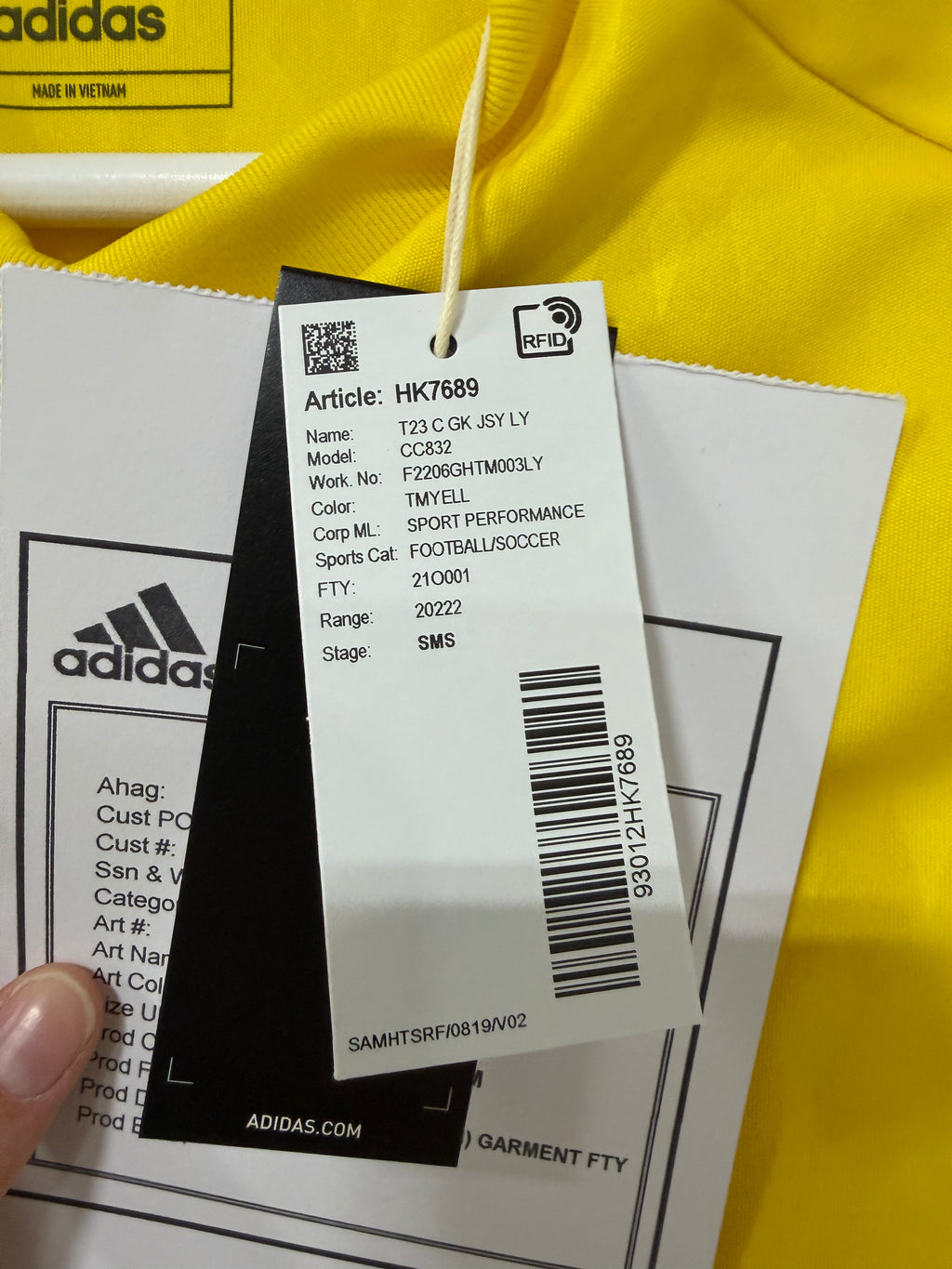 Adidas Tiro 23 Club Goalkeeper Long Sleeve Jersey Youth – Team Yellow
