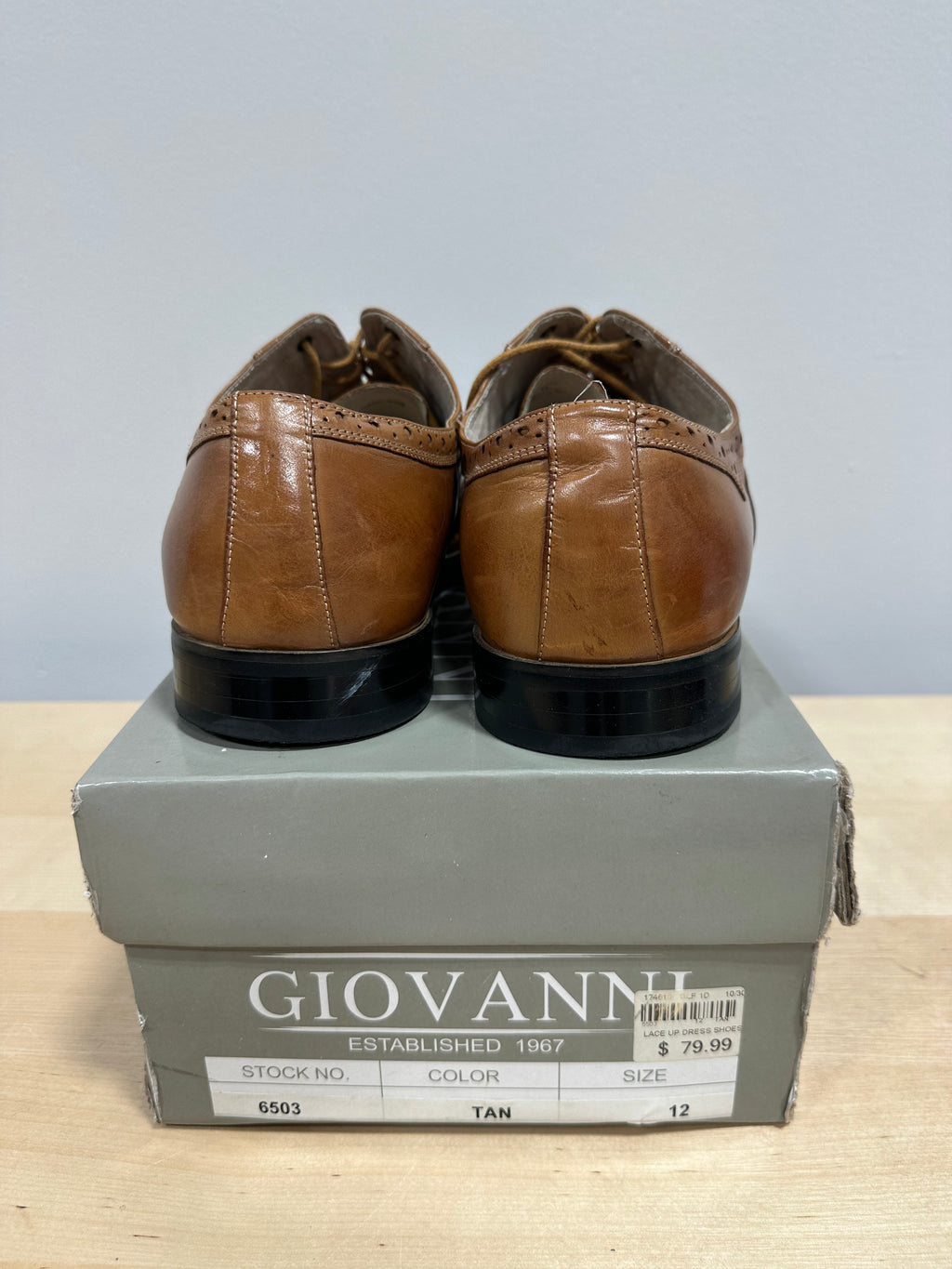 Giovanni lace up oxford dress shoes men's sz 12