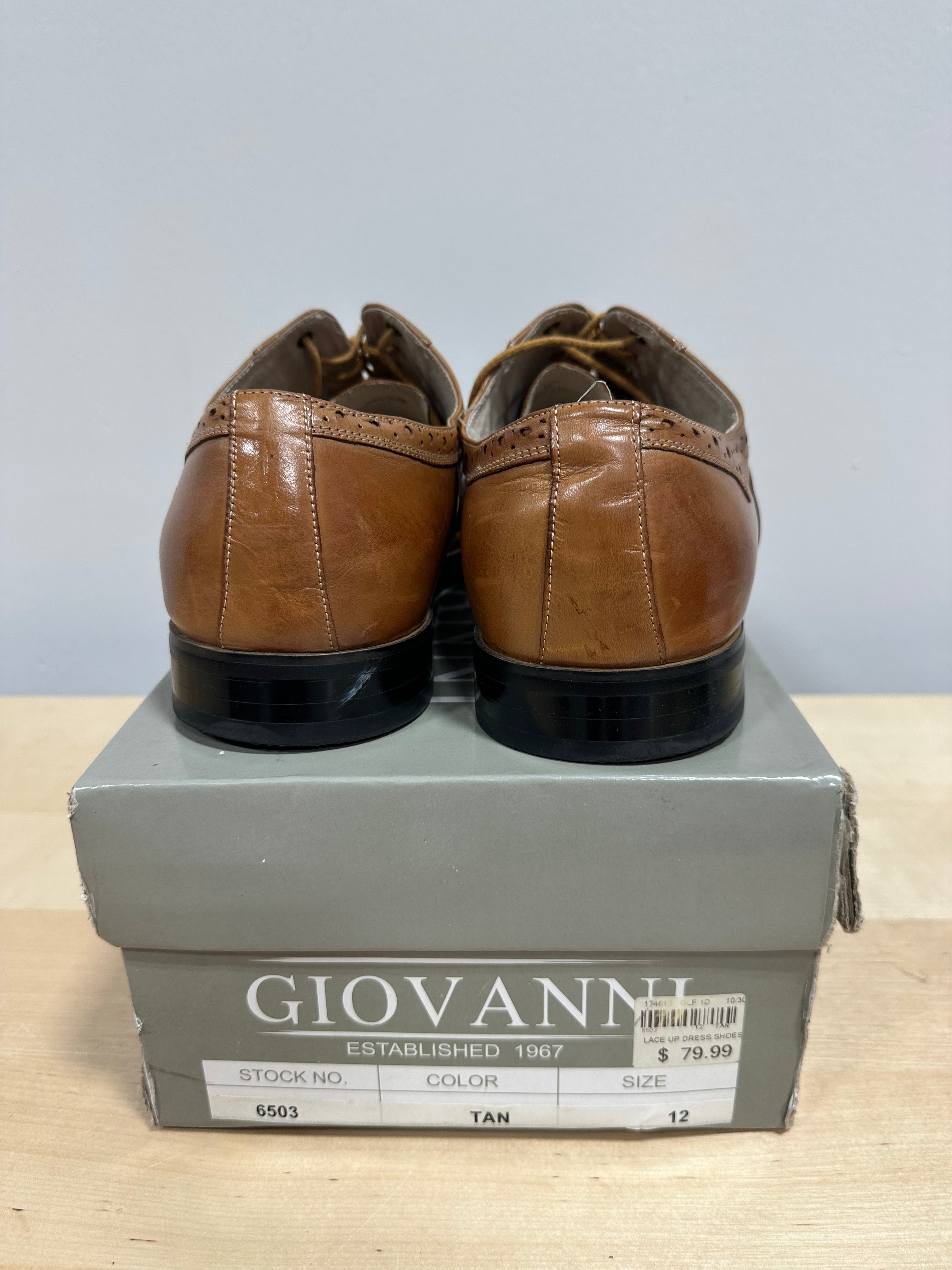 Giovanni lace up oxford dress shoes men's sz 12