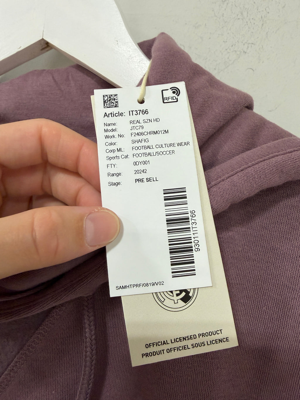 Adidas Real Madrid Season Hoodie – Shade Figure