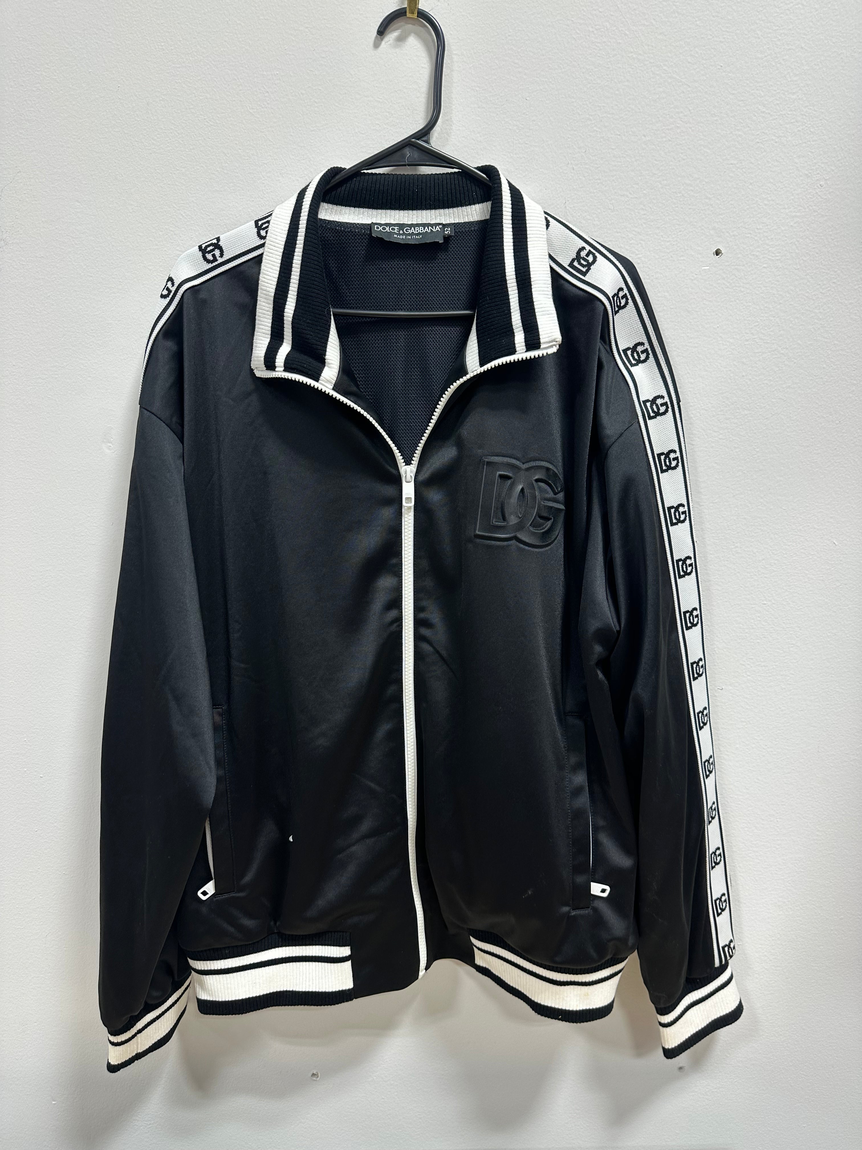 Dolce & Gabbana logo-tape track jacket sz 52/L/XL