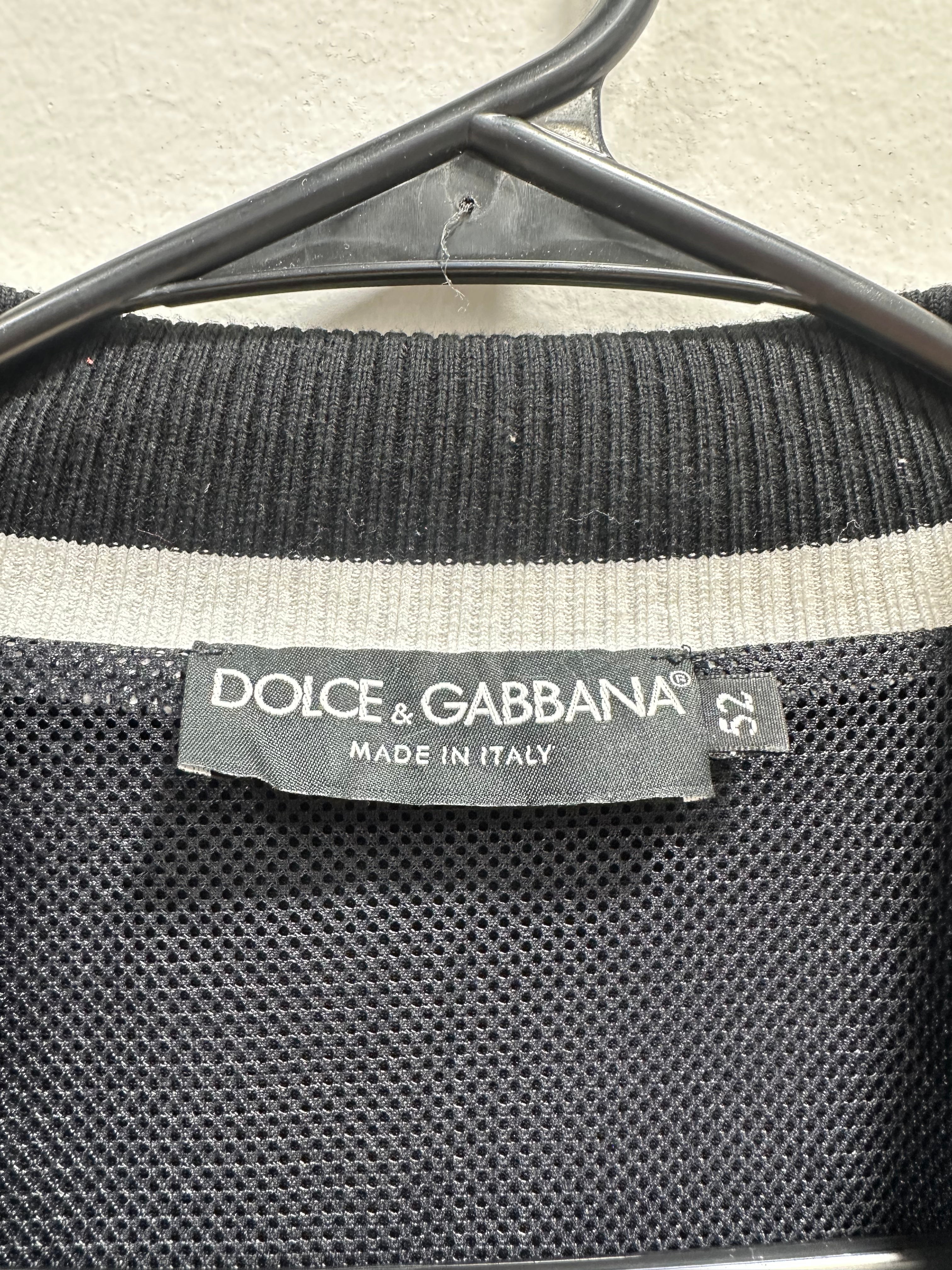 Dolce & Gabbana logo-tape track jacket sz 52/L/XL