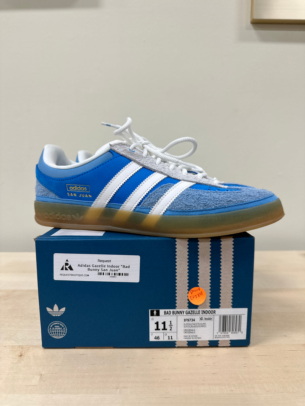 Adidas bad bunny gazelle indoor Sz 11.5
