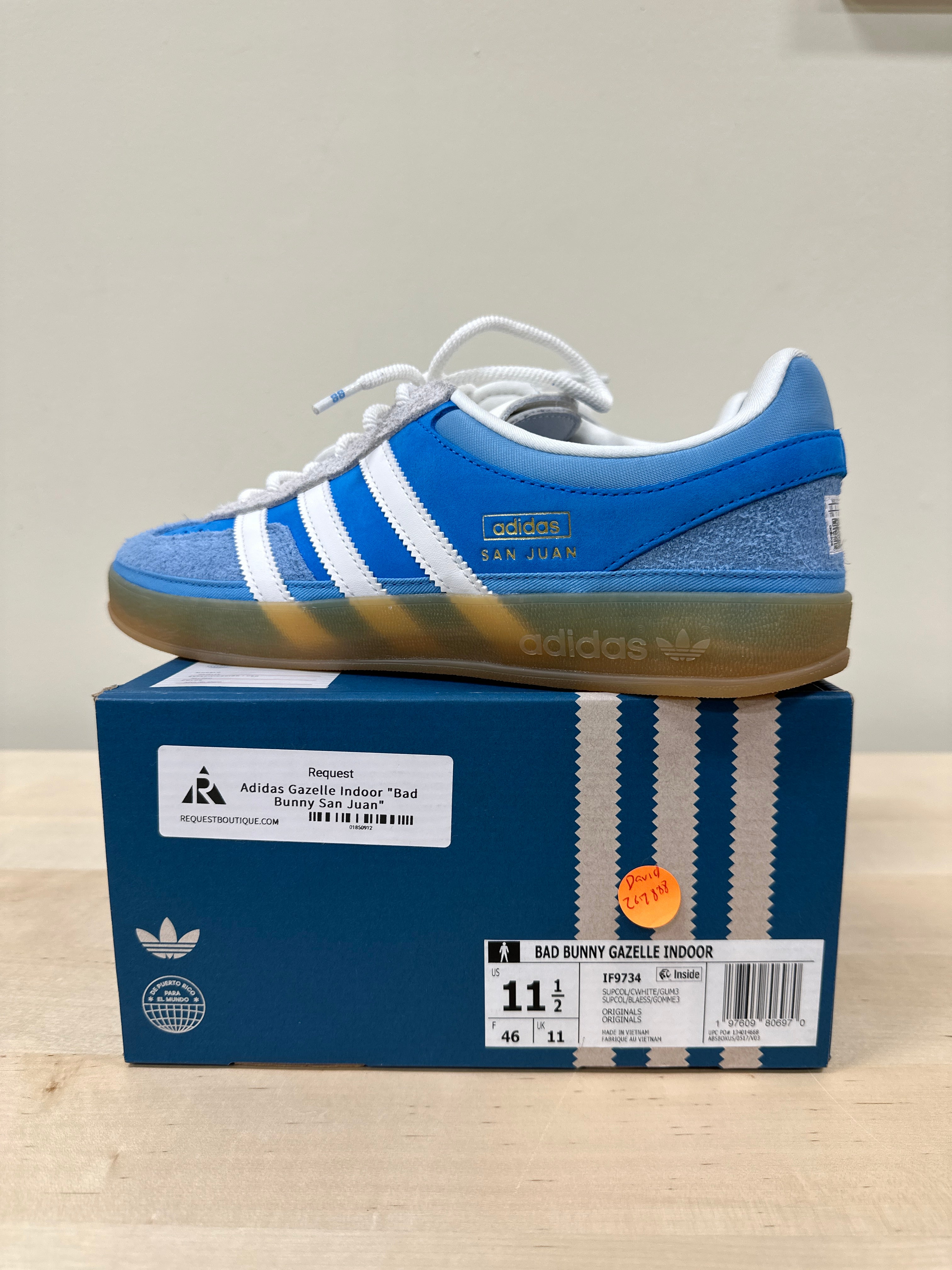 Adidas bad bunny gazelle indoor Sz 11.5