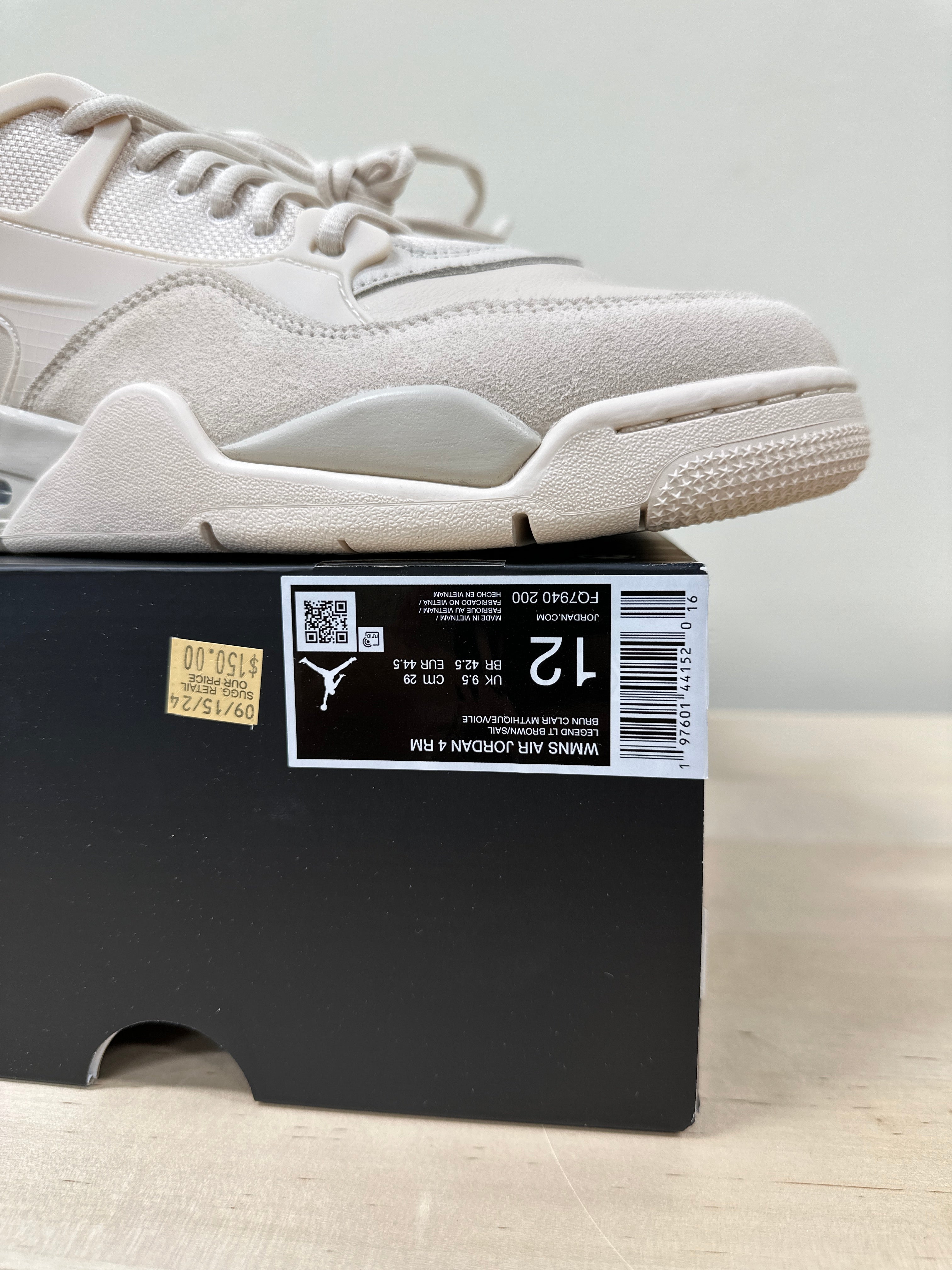 Jordan 4 RM Legend Light Brown Sz M10.5 (W12)