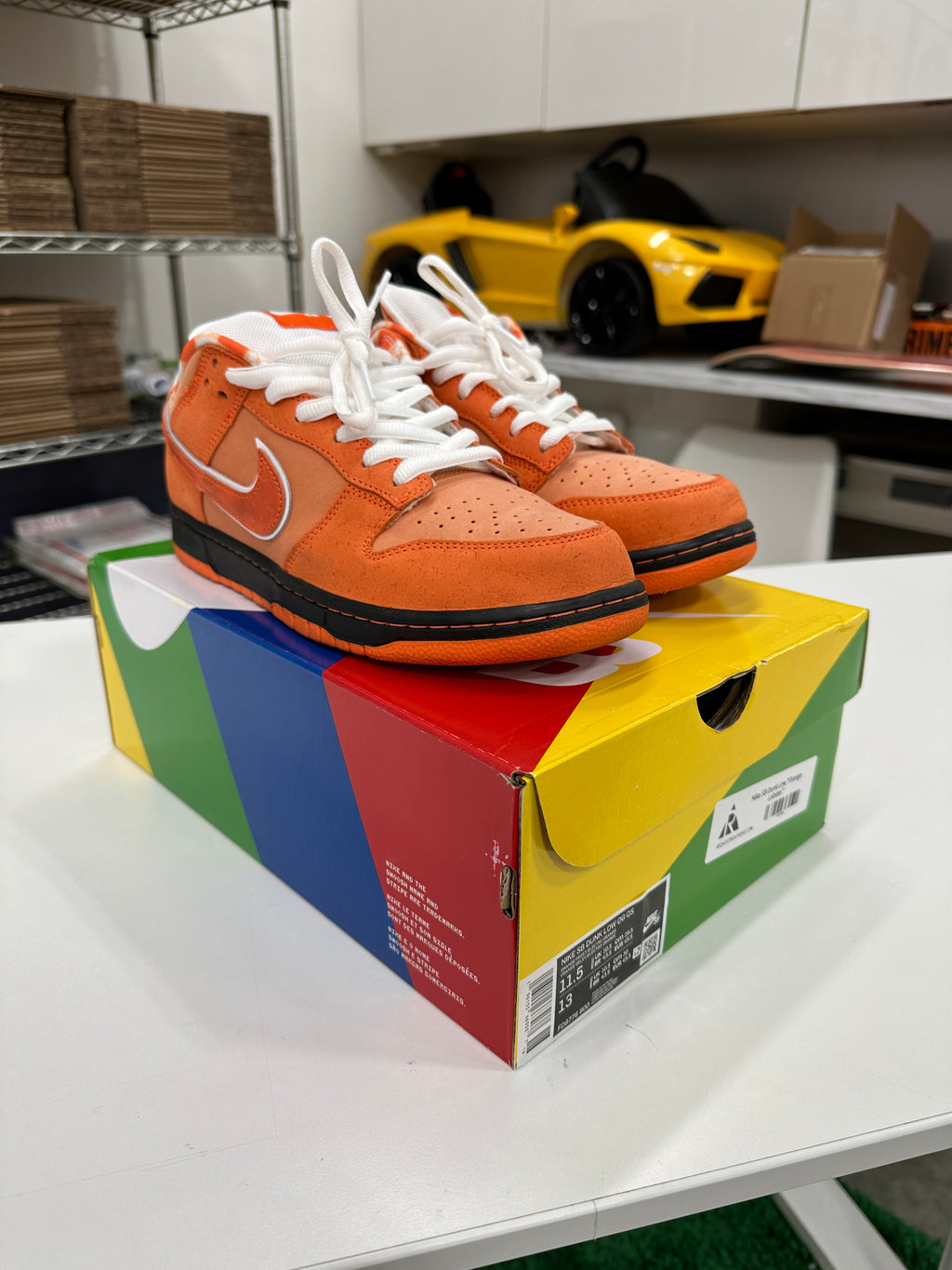 Nike SB Dunk Low Concepts Orange Lobster Sz 11.5