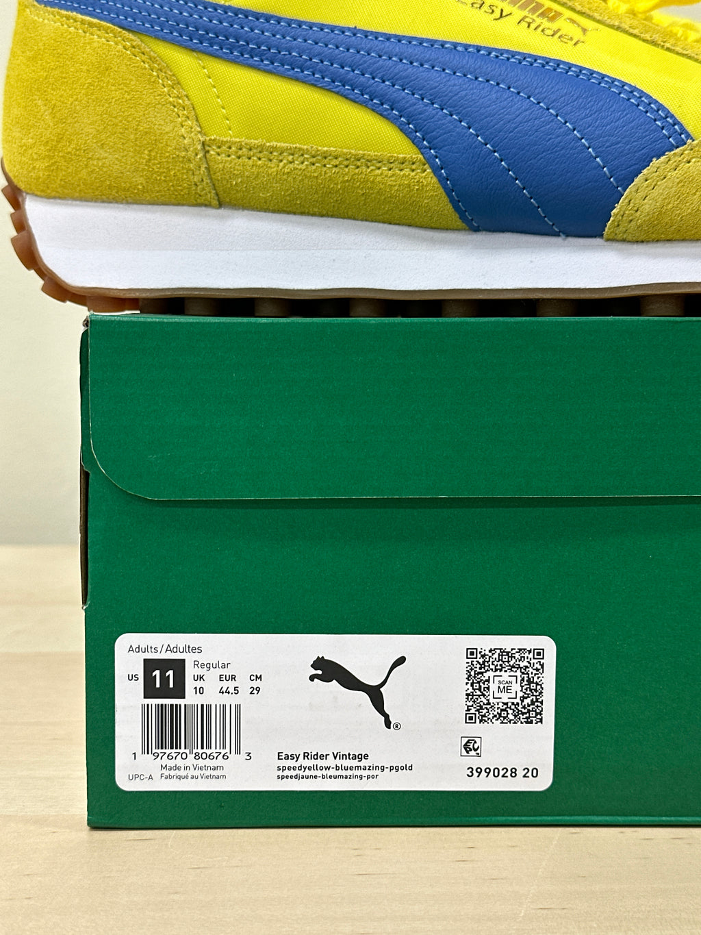 PUMA Easy Rider Vintage Sz 11 Yellow