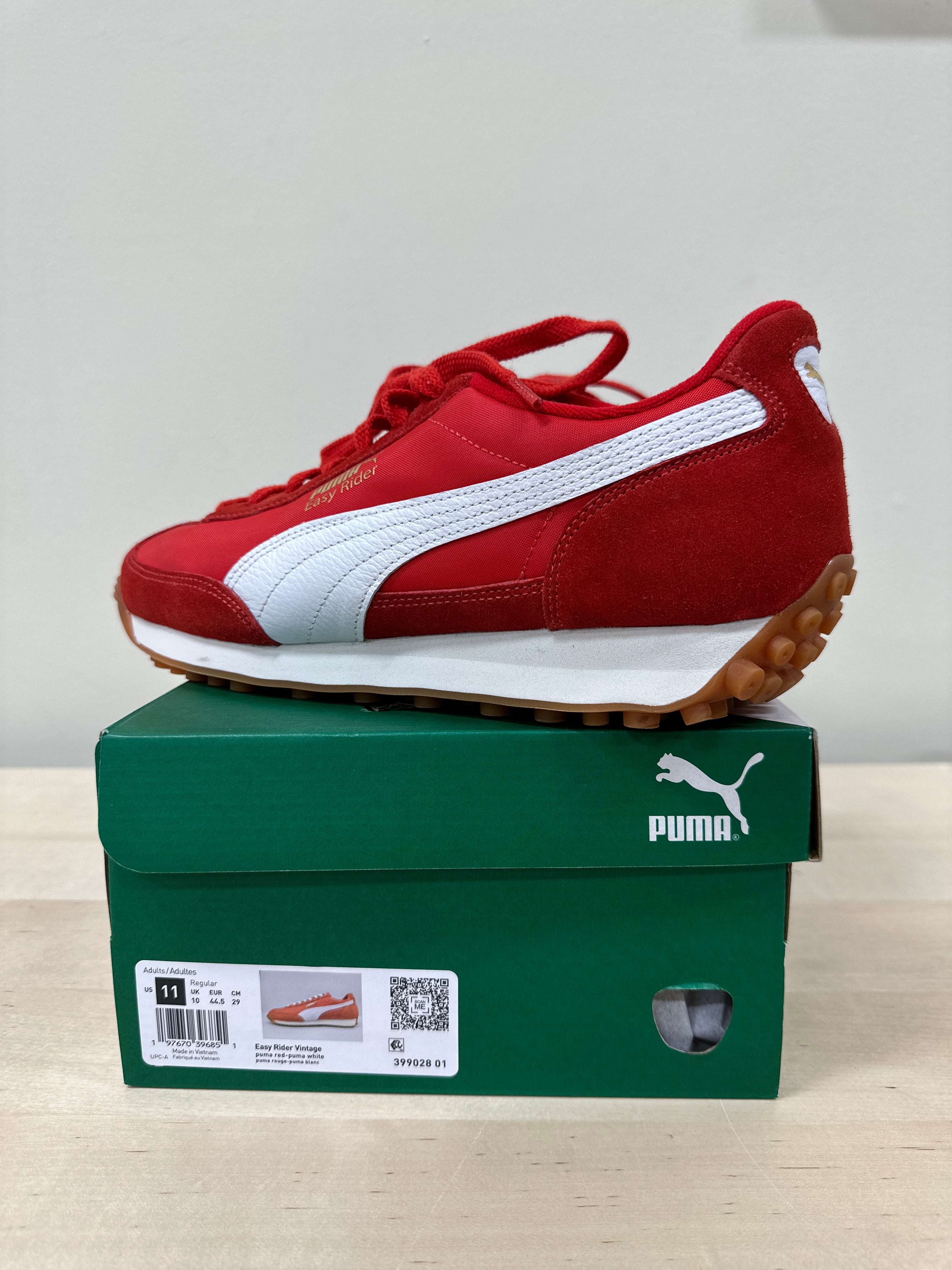 Puma Easy Rider Vintage Sz 11 Red