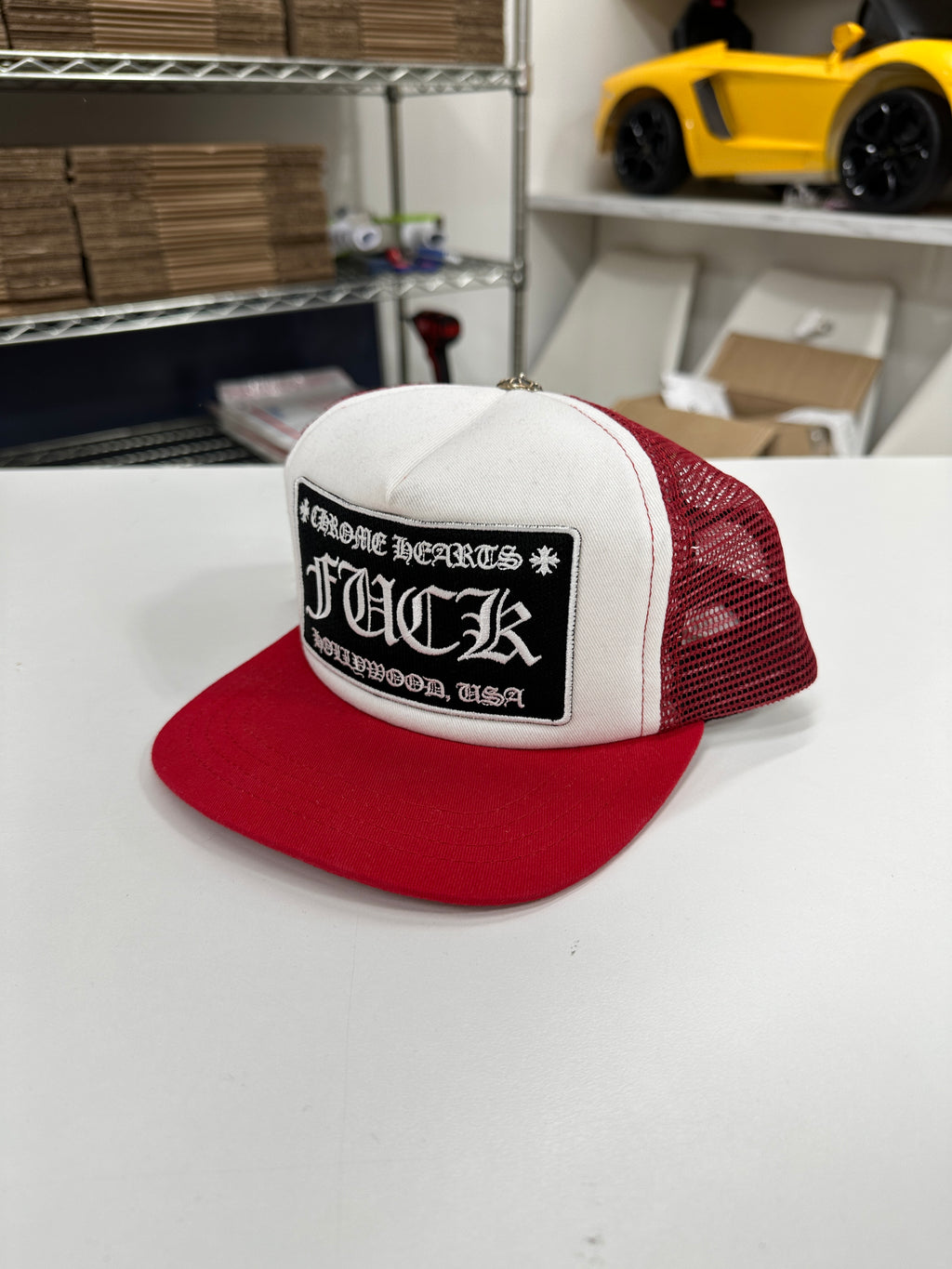Chrome Hearts FXXX Hollywood Trucker Hat
