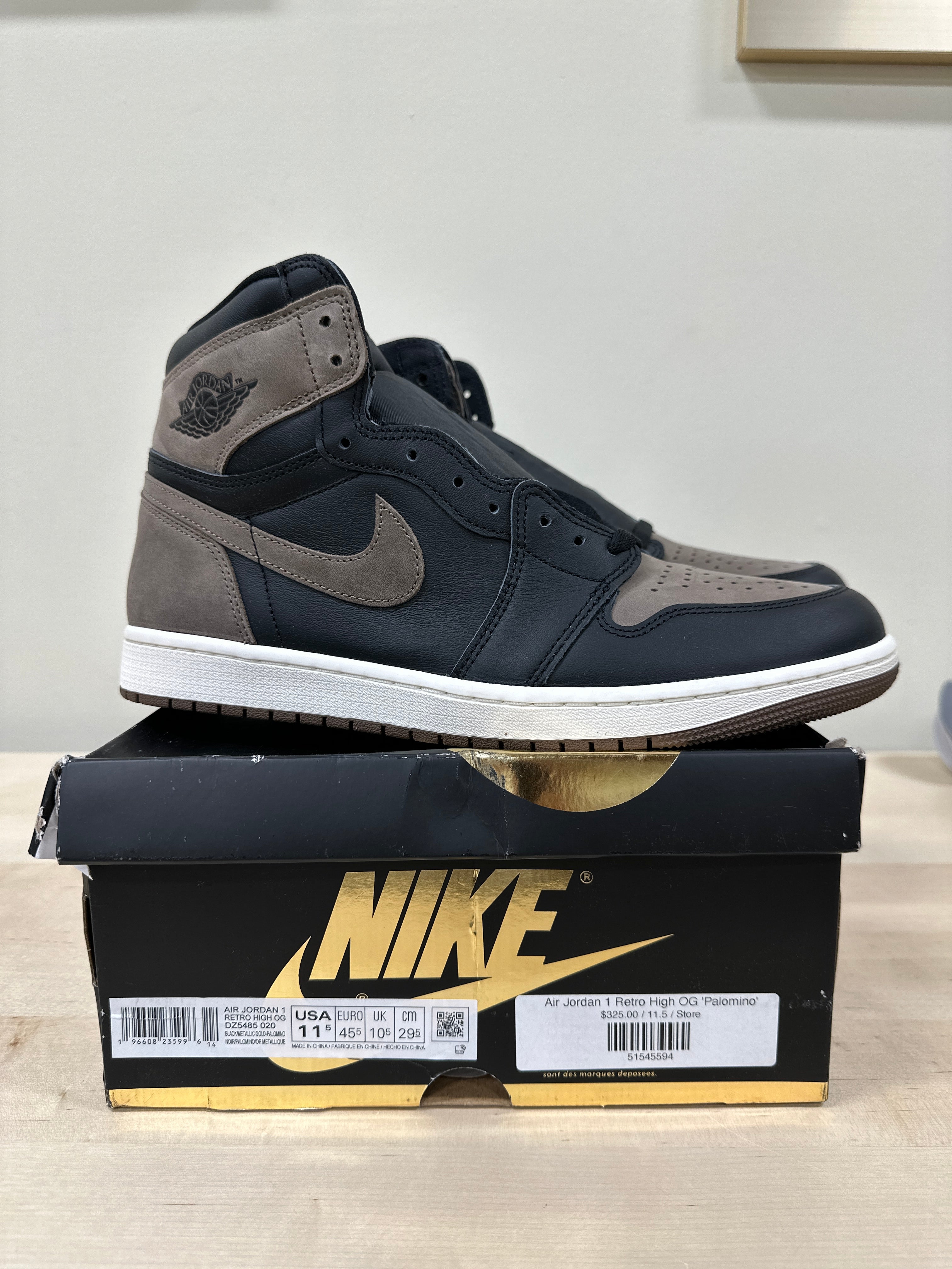 Jordan 1 Retro High OG Palomino Sz 11.5