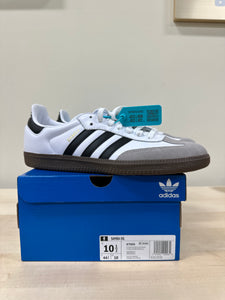 adidas Samba OG Cloud White Core Black Sz 10.5