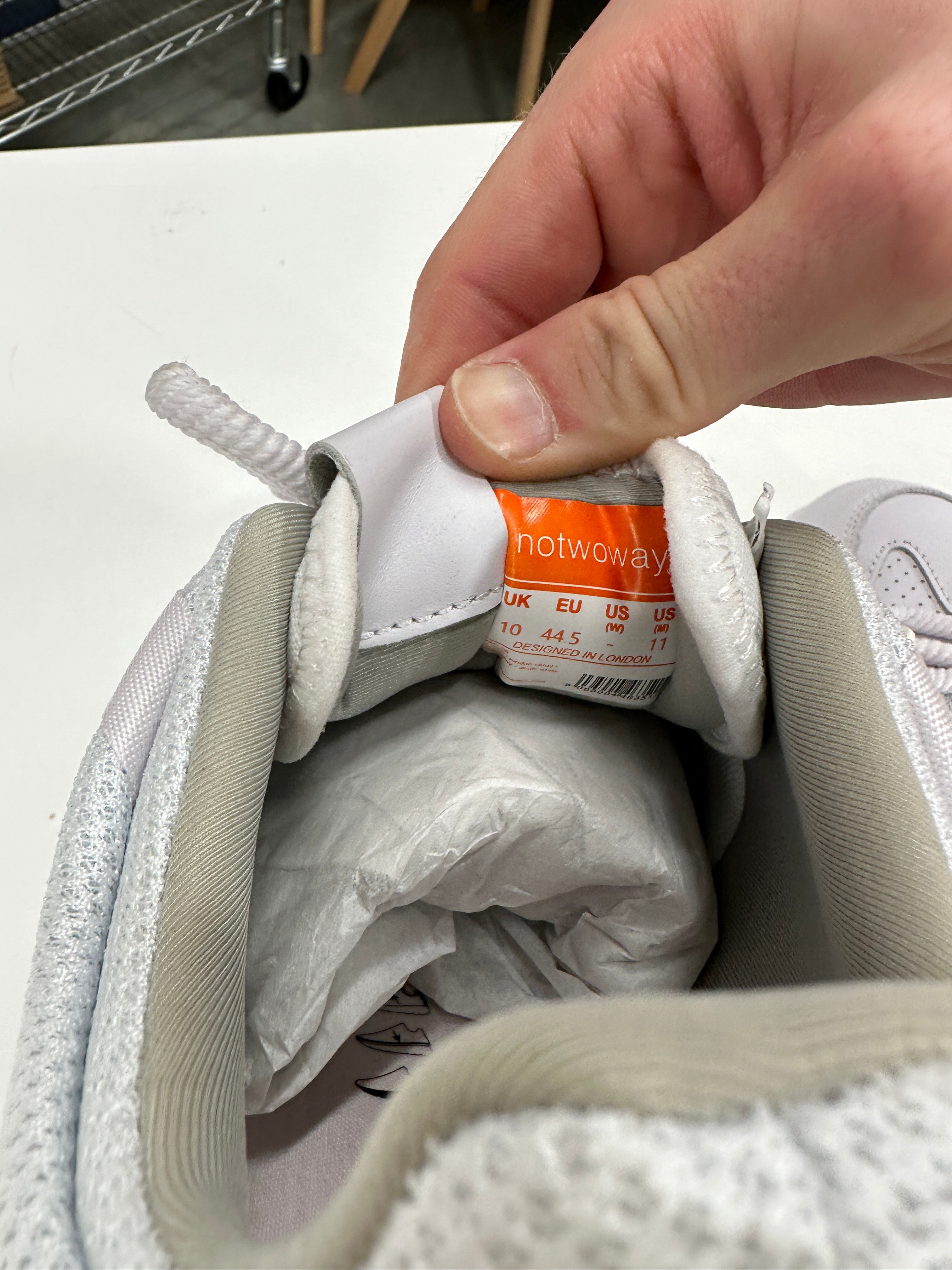 NoTwoWays White Sneaker Sz 11 No Box