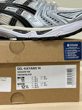 Load image into Gallery viewer, ASICS Gel-Kayano 14 Cream Black Metallic Plum Sz 11
