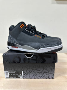 Jordan 3 Retro Fear Pack (2023) Sz 10