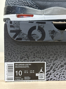 Jordan 3 Retro Fear Pack (2023) Sz 10