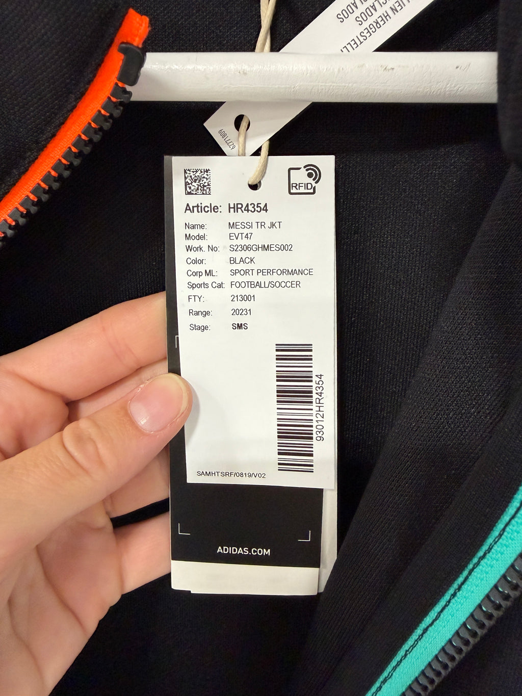 Adidas Messi Track Training Jacket Mens – Black