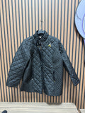Appleseed's Women's Berkshire Quilted Jacket sz 2XL With Tablots Broach