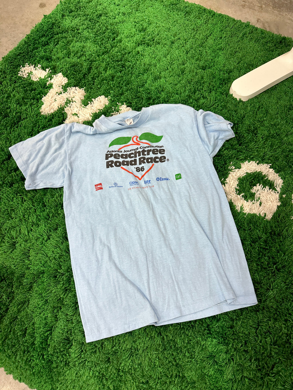 ATL Peachtree Road Race Shirt 1986 Sz L (Fits M)