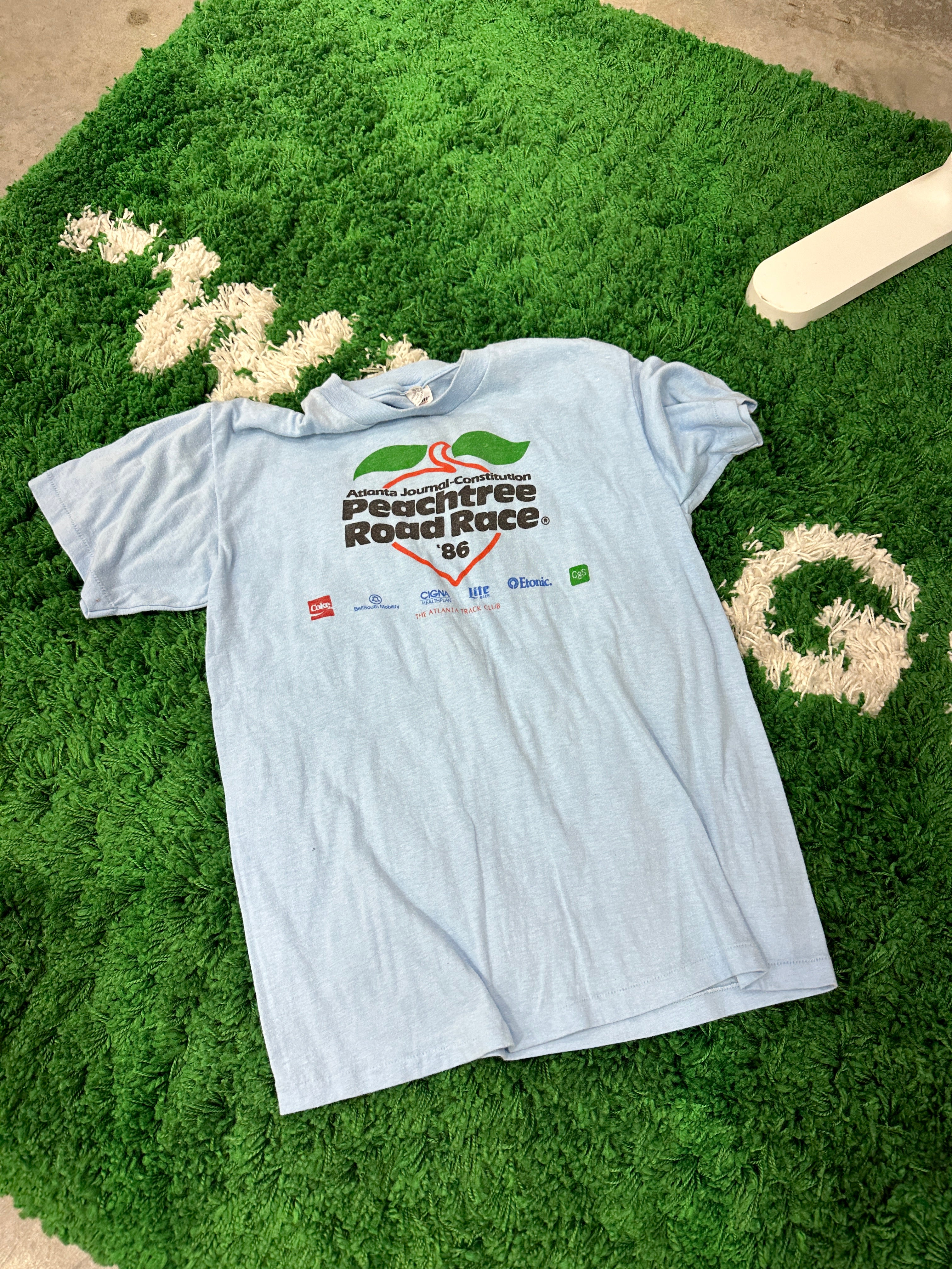 ATL Peachtree Road Race Shirt 1986 Sz L (Fits M)