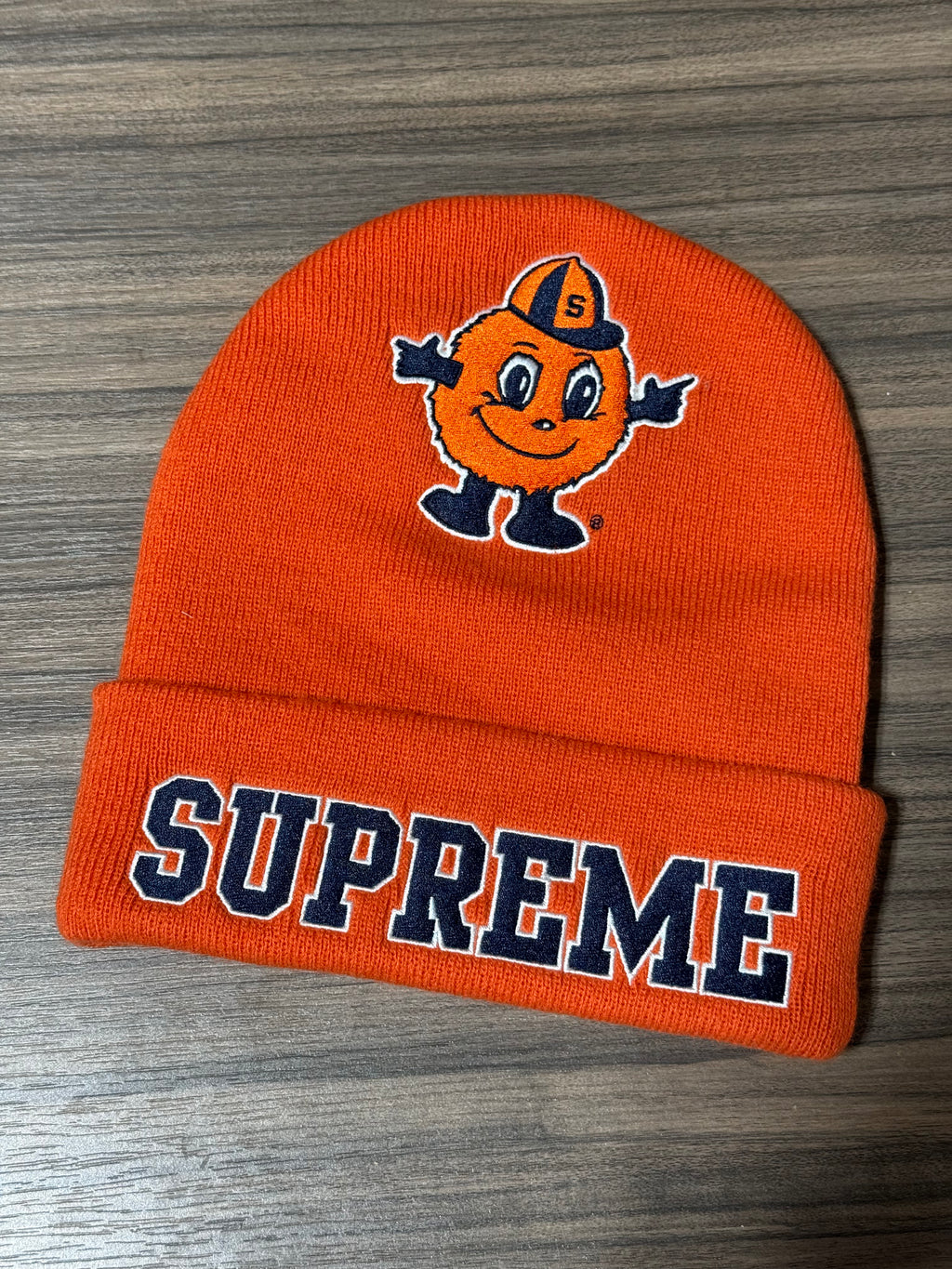 Supreme x Mitchell & Ness NCAA Beanie 'Orange'