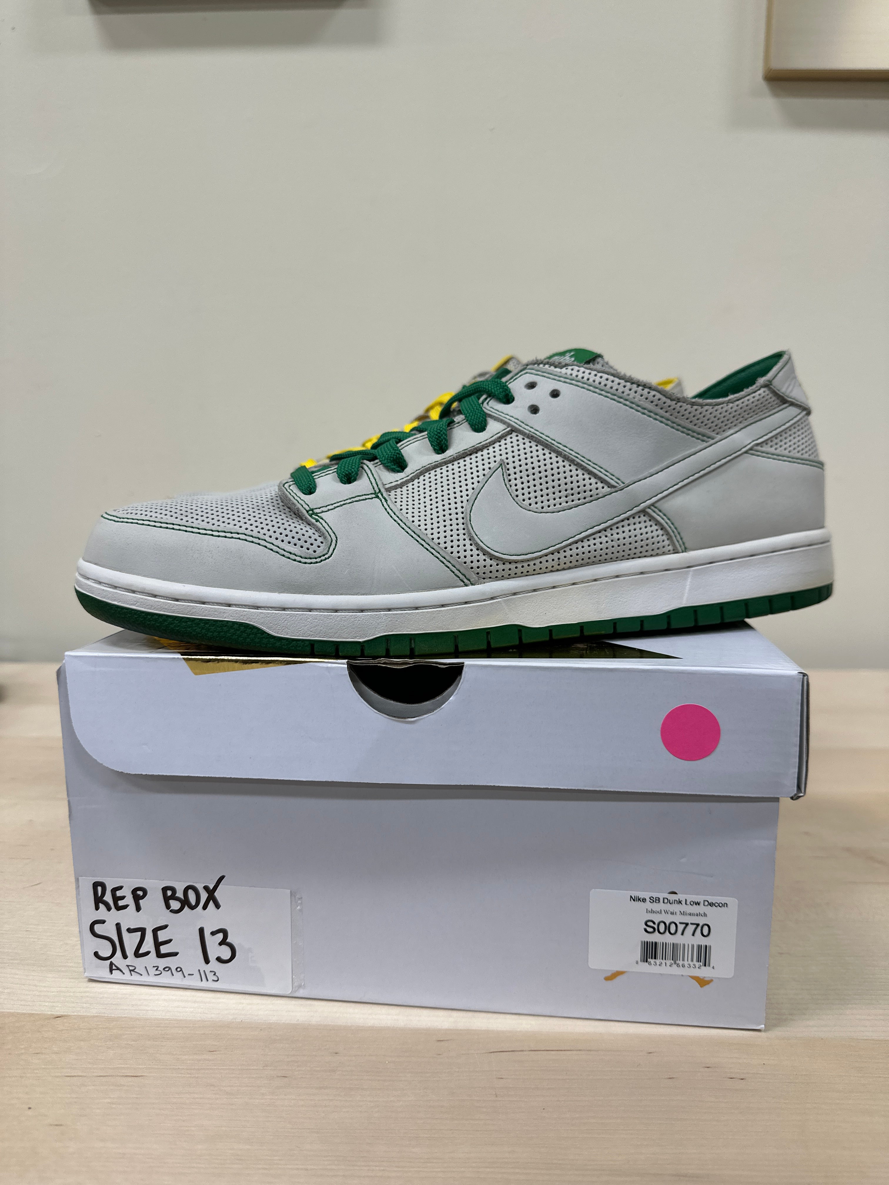 Nike SB Dunk Low Decon "Ishod Wair Mismatched Sz 13