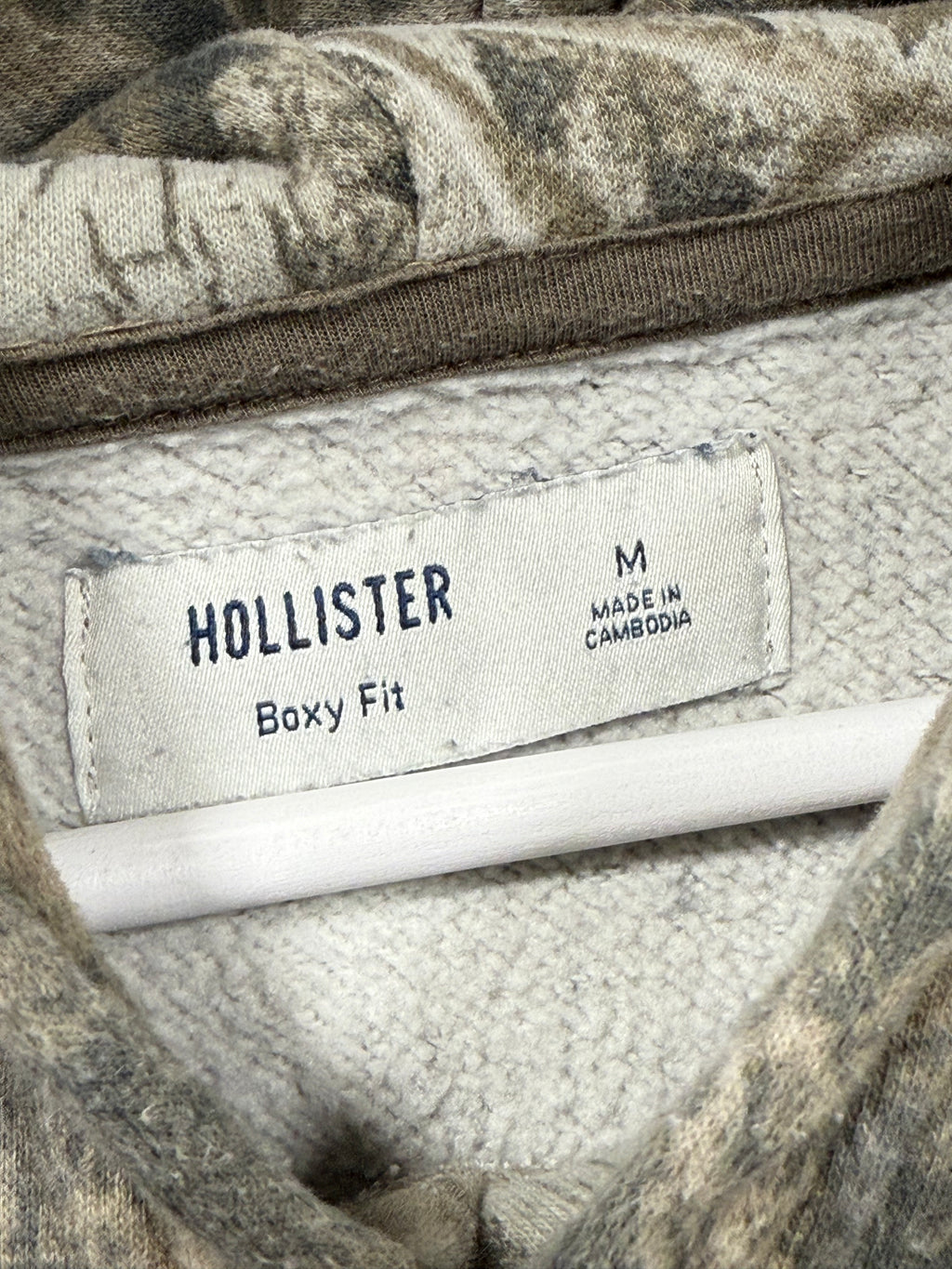 Hollister Hoodie Camo Sz M