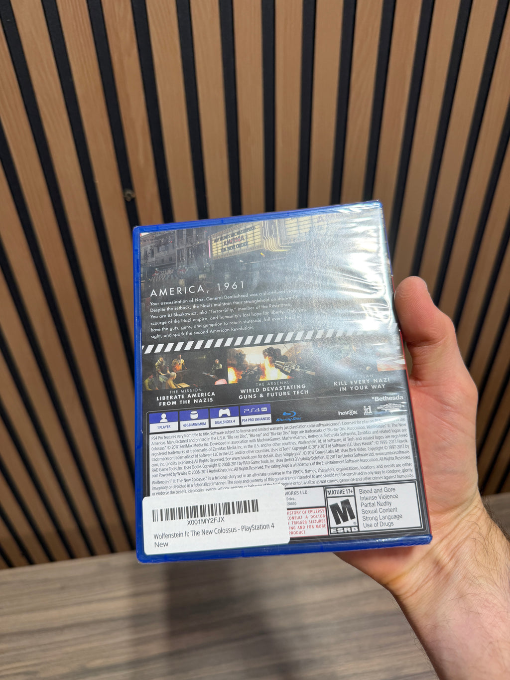 Wolfenstein II 2: The New Colossus Sony Playstation 4 PS4 Brand New Sealed-!