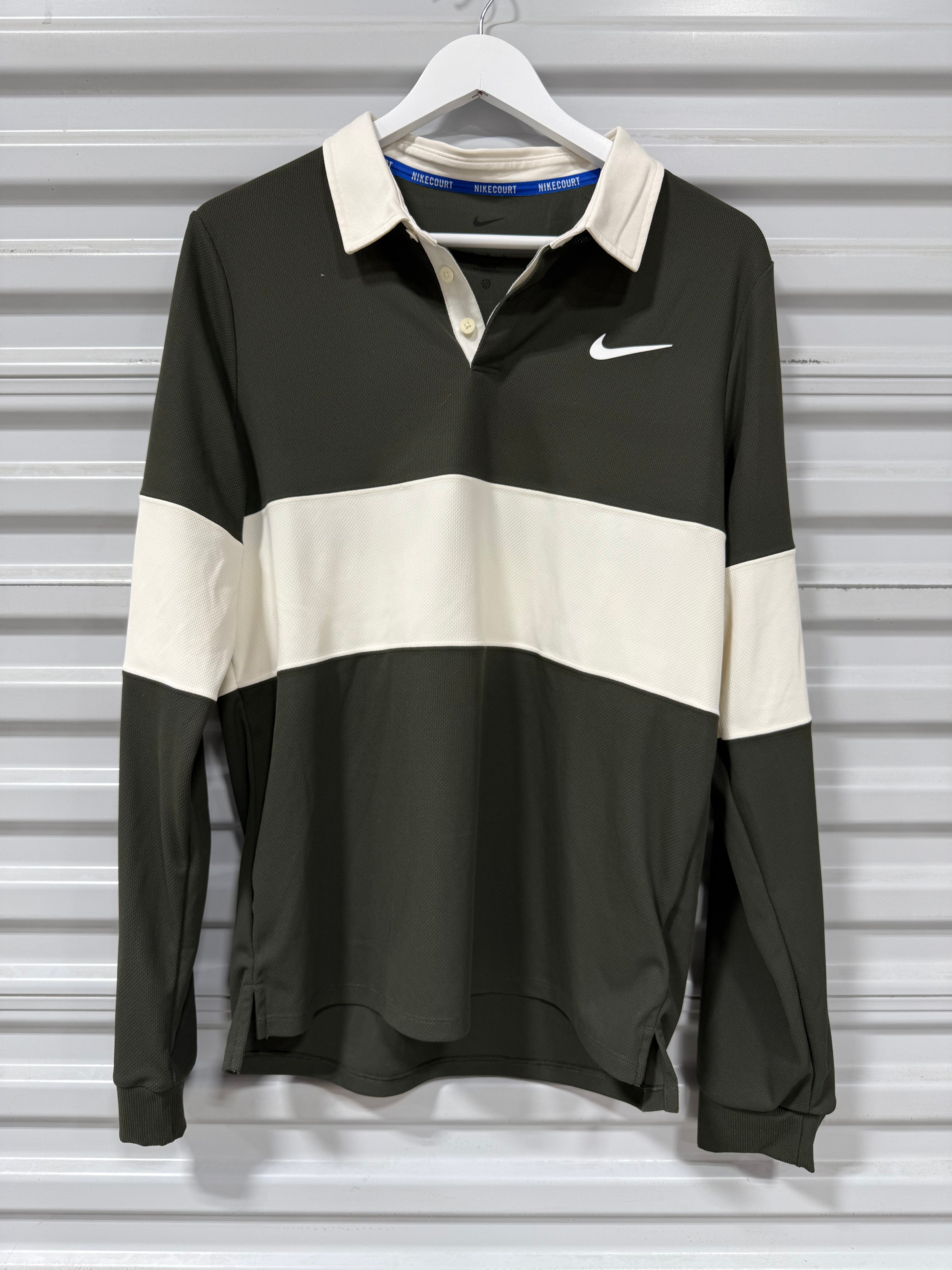 Nike Court Collard Long Sleeve Sz M