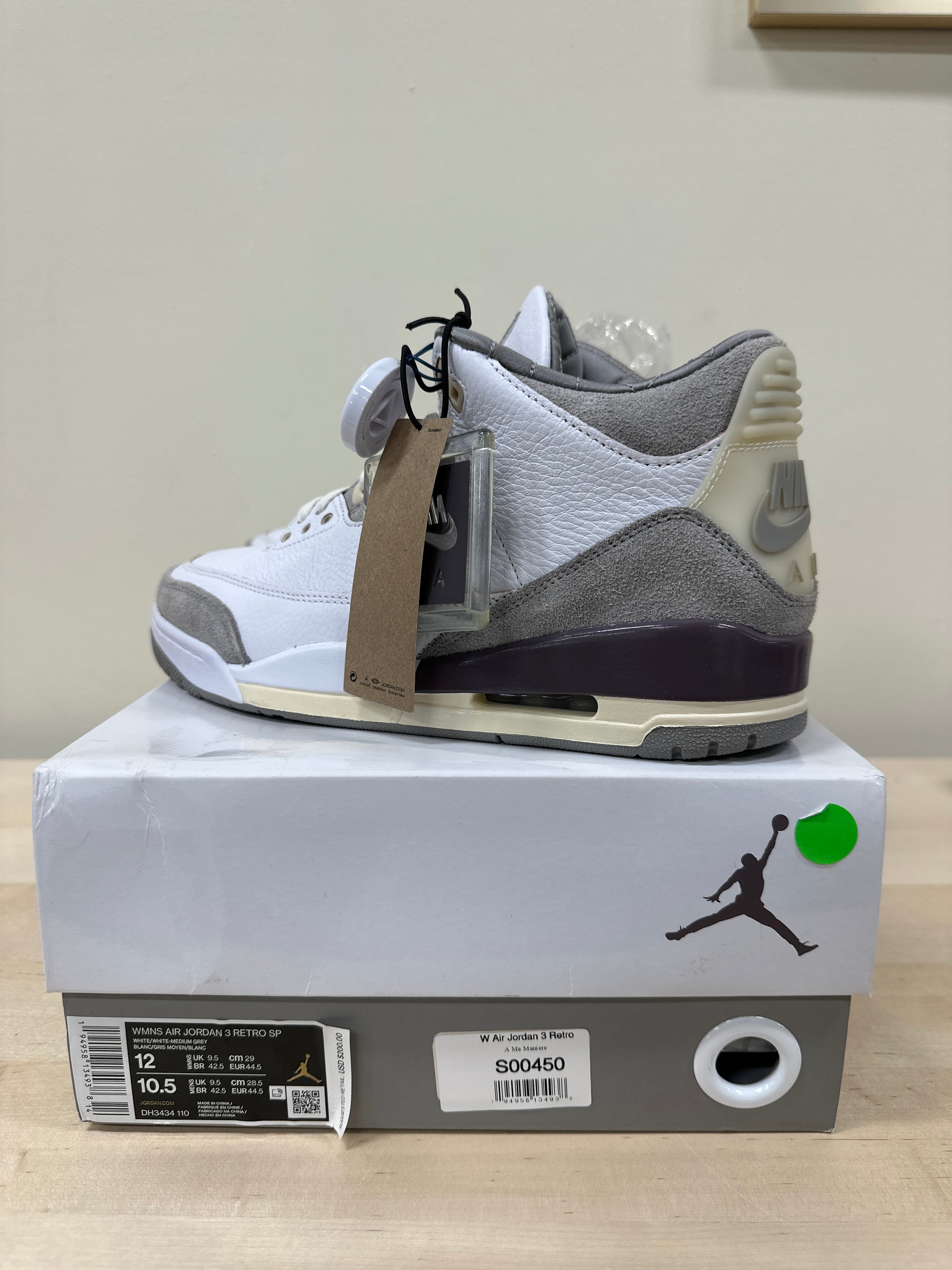 Jordan 3 Retro SP A Ma Maniére Sz10.5 (W12)
