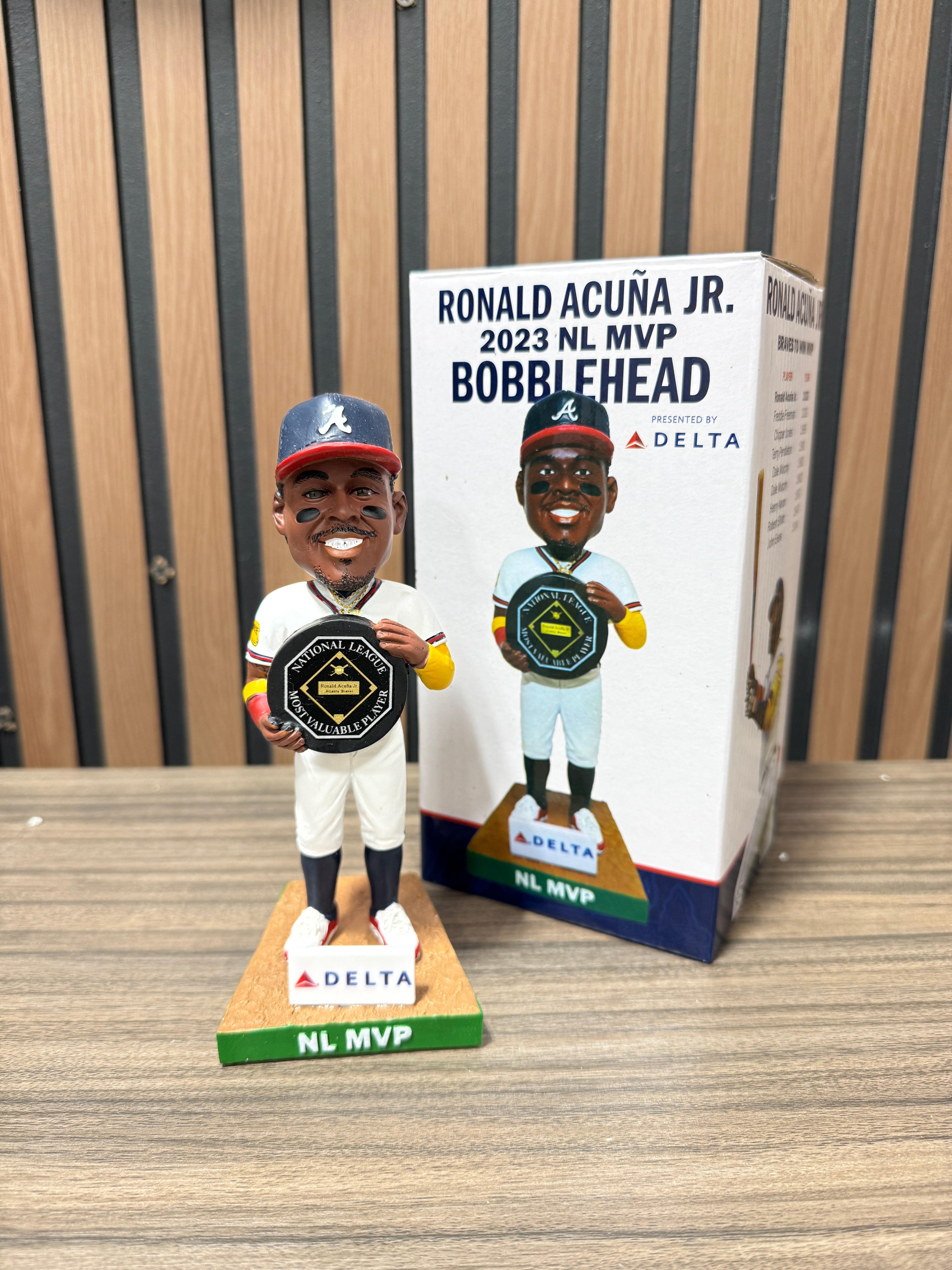 Ronald Acuna Jr. 2023 NL MVP Bobblehead 2024 Atlanta Braves