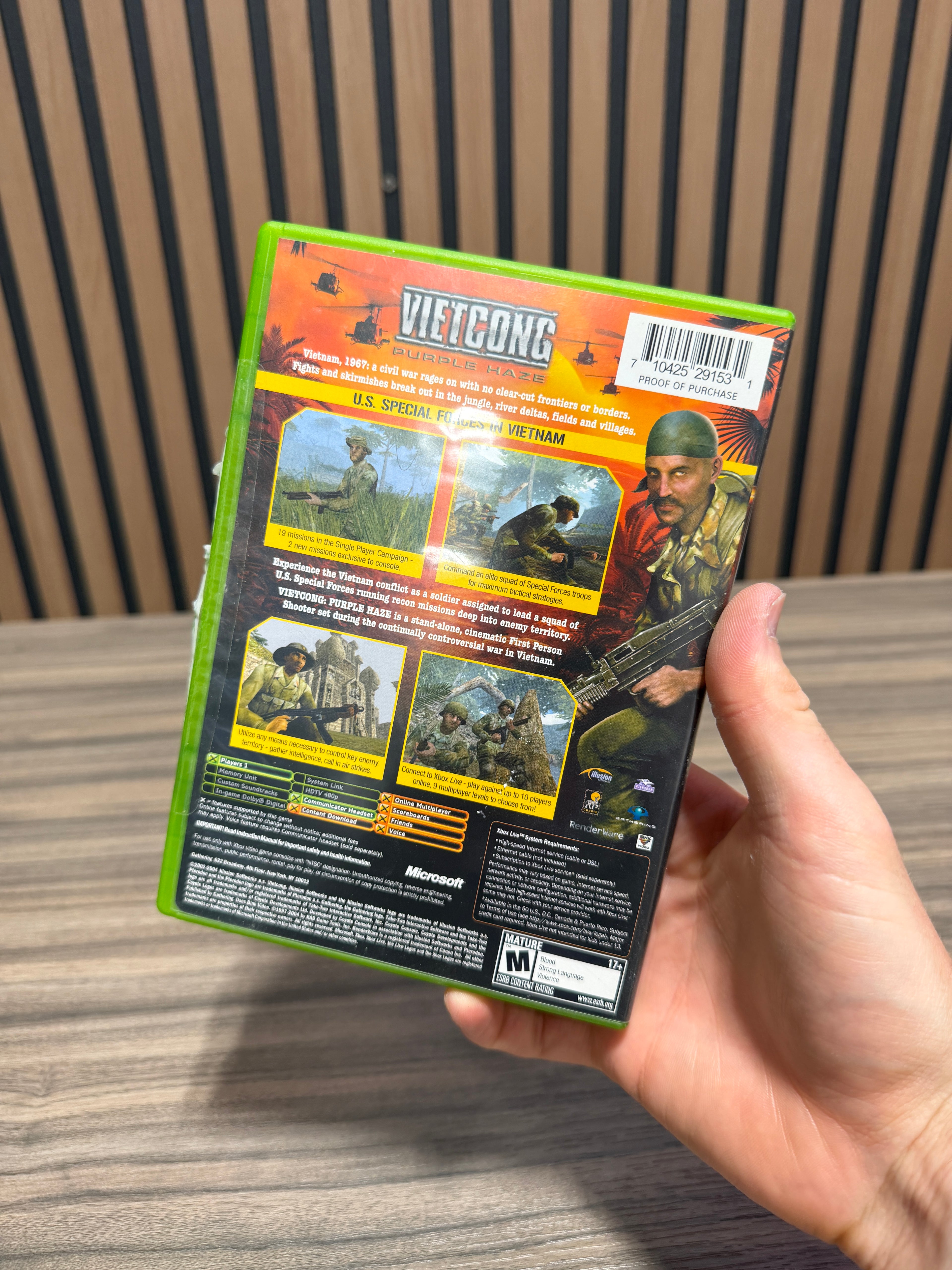 Vietcong: Purple Haze - Microsoft Xbox - Complete In Box CIB