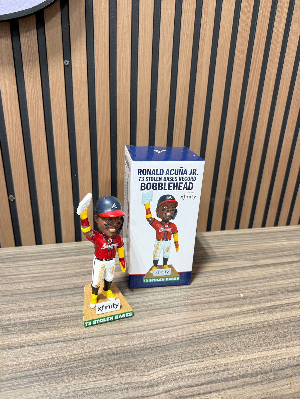 Ronald Acuna Jr. 73 Stolen Bases Record Bobblehead SGA 4/24/24