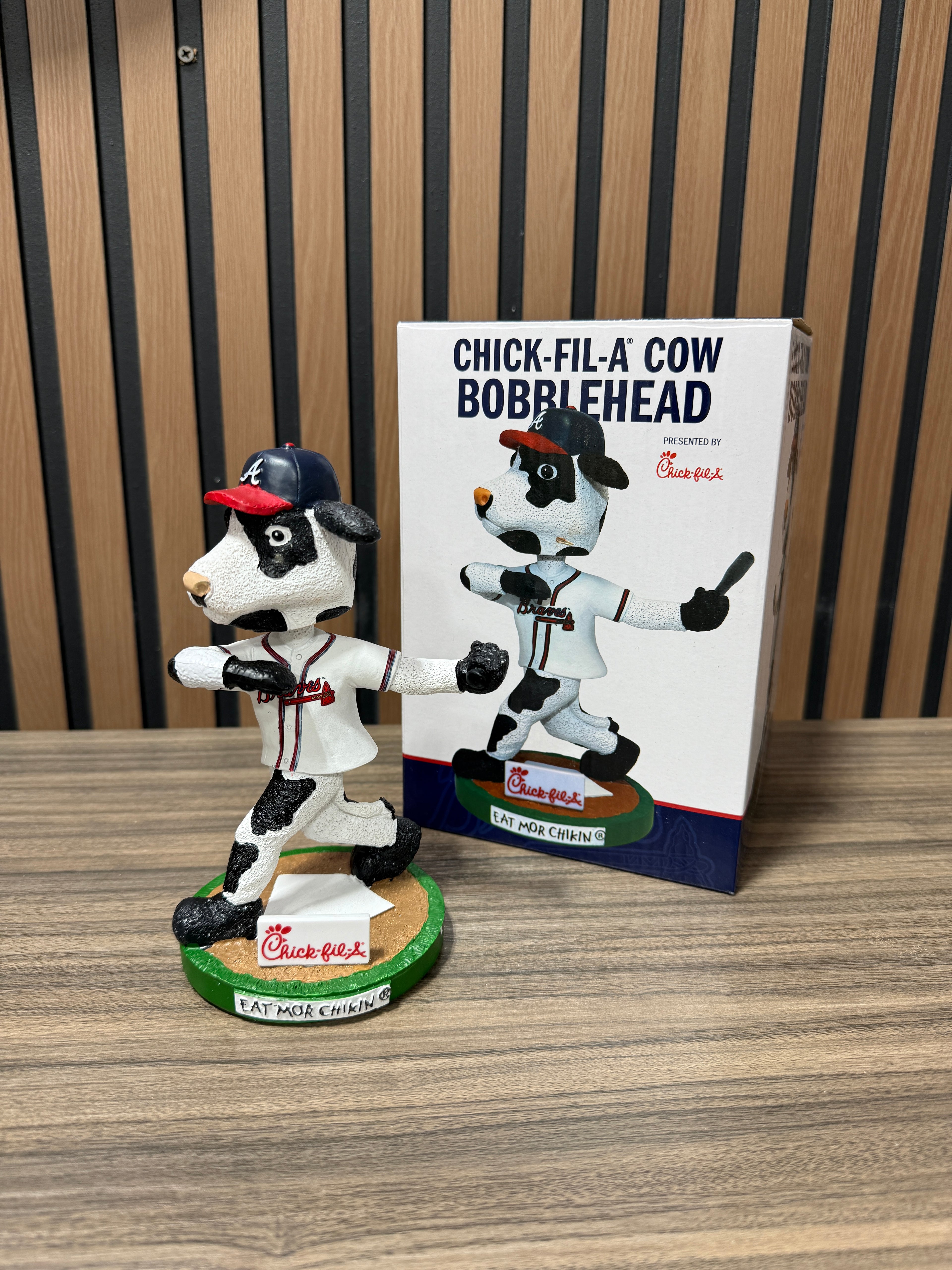 Chick-fil-A Cow Bobblehead Atlanta Braves Giveaway 8/20/24