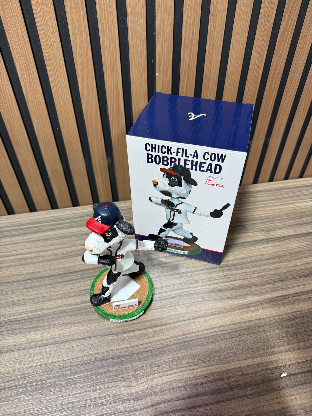 Chick-fil-A Cow Bobblehead Atlanta Braves Giveaway 8/20/24