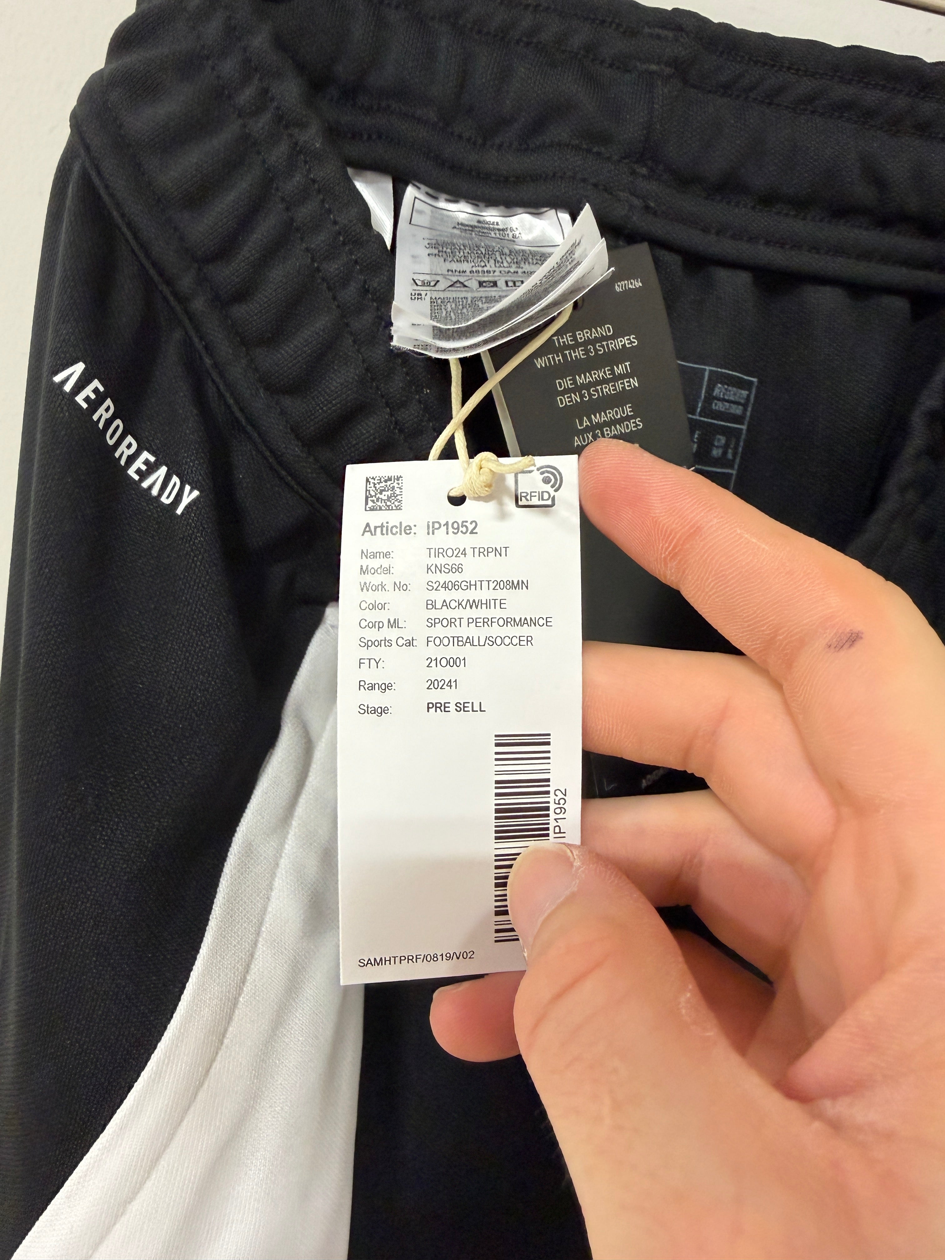 Adidas Tiro 24 Training Pants – Black/White