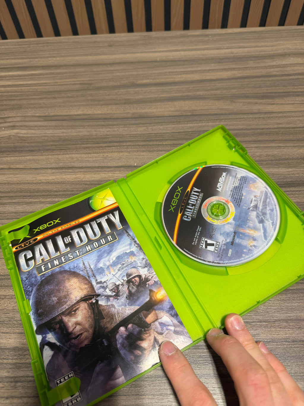 Call of Duty Finest Hour (Original Xbox) Black Label CIB COMPLETE