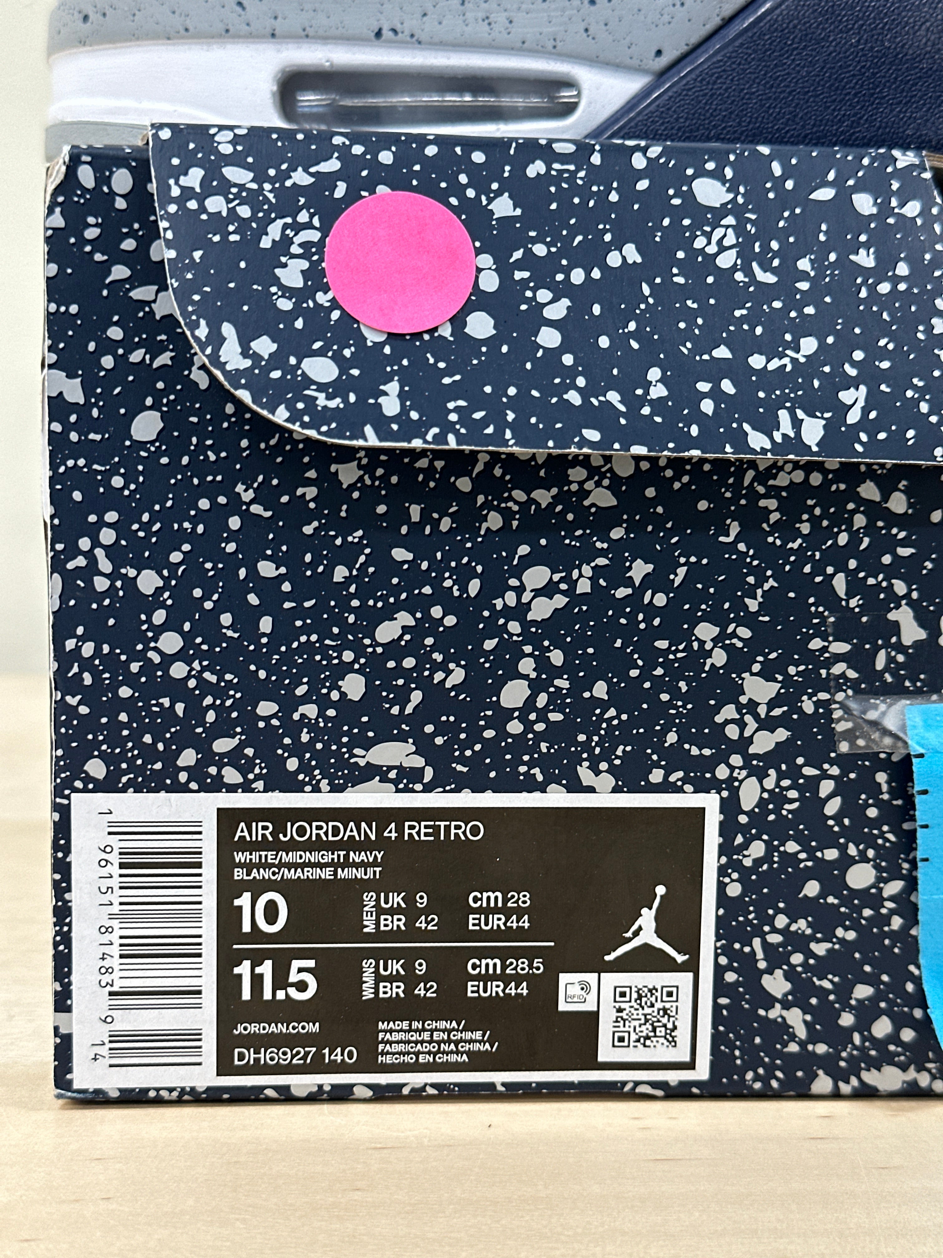 Air Jordan 4 Retro "Midnight Navy" Sz 10