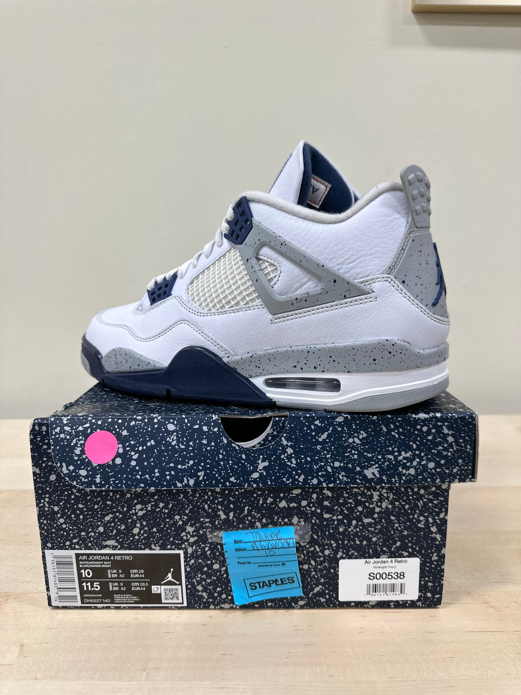 Air Jordan 4 Retro "Midnight Navy" Sz 10