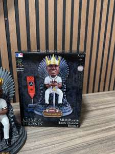 RONALD ACUNA JR Atlanta Braves Game of Thrones "Iron Throne" HBO Bobble Head* F
