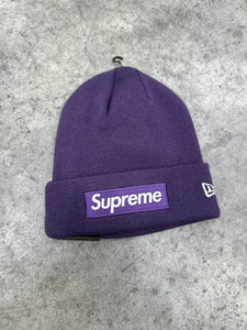Supreme New Era Purple Beanie