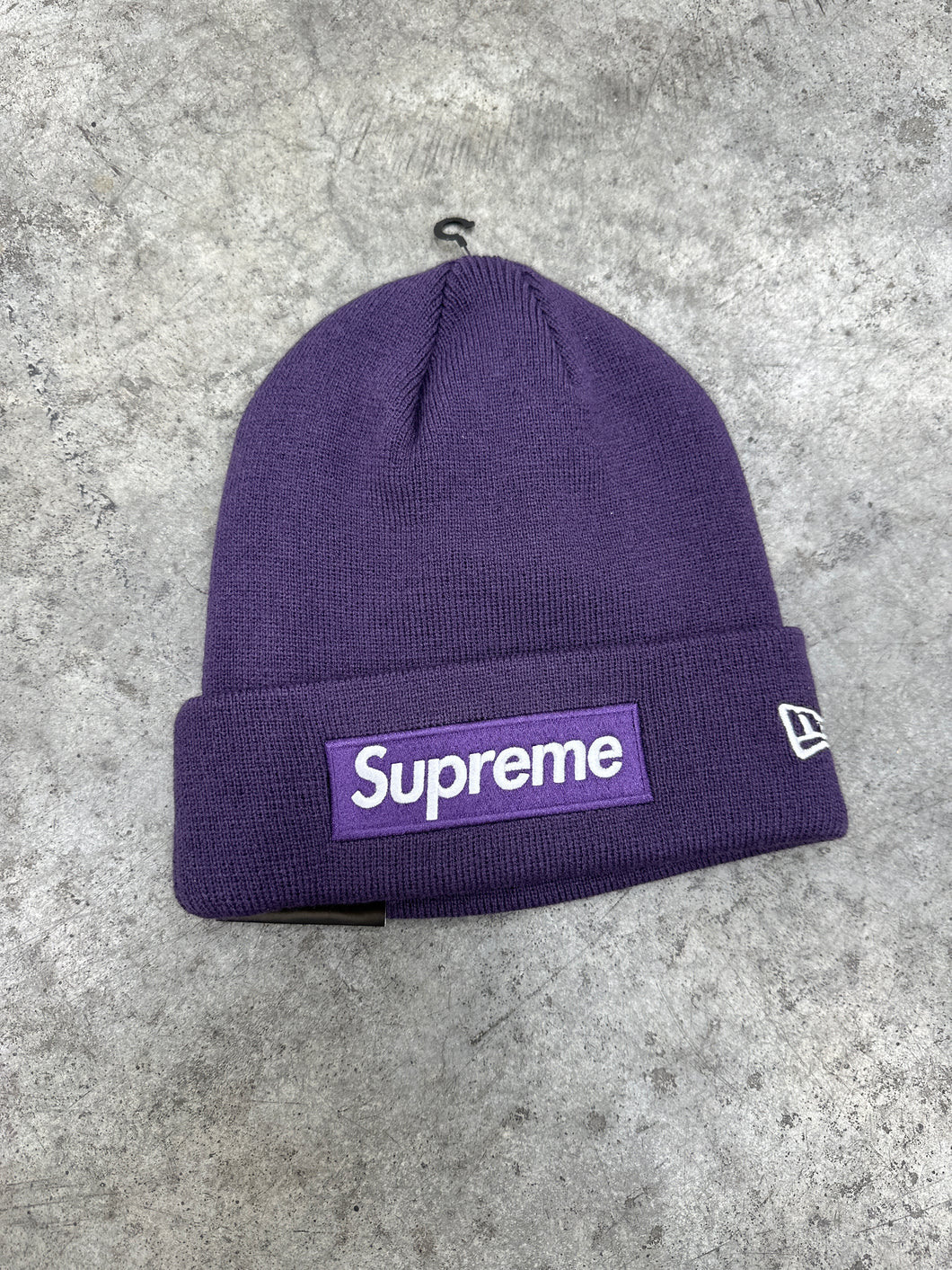 Supreme New Era Purple Beanie