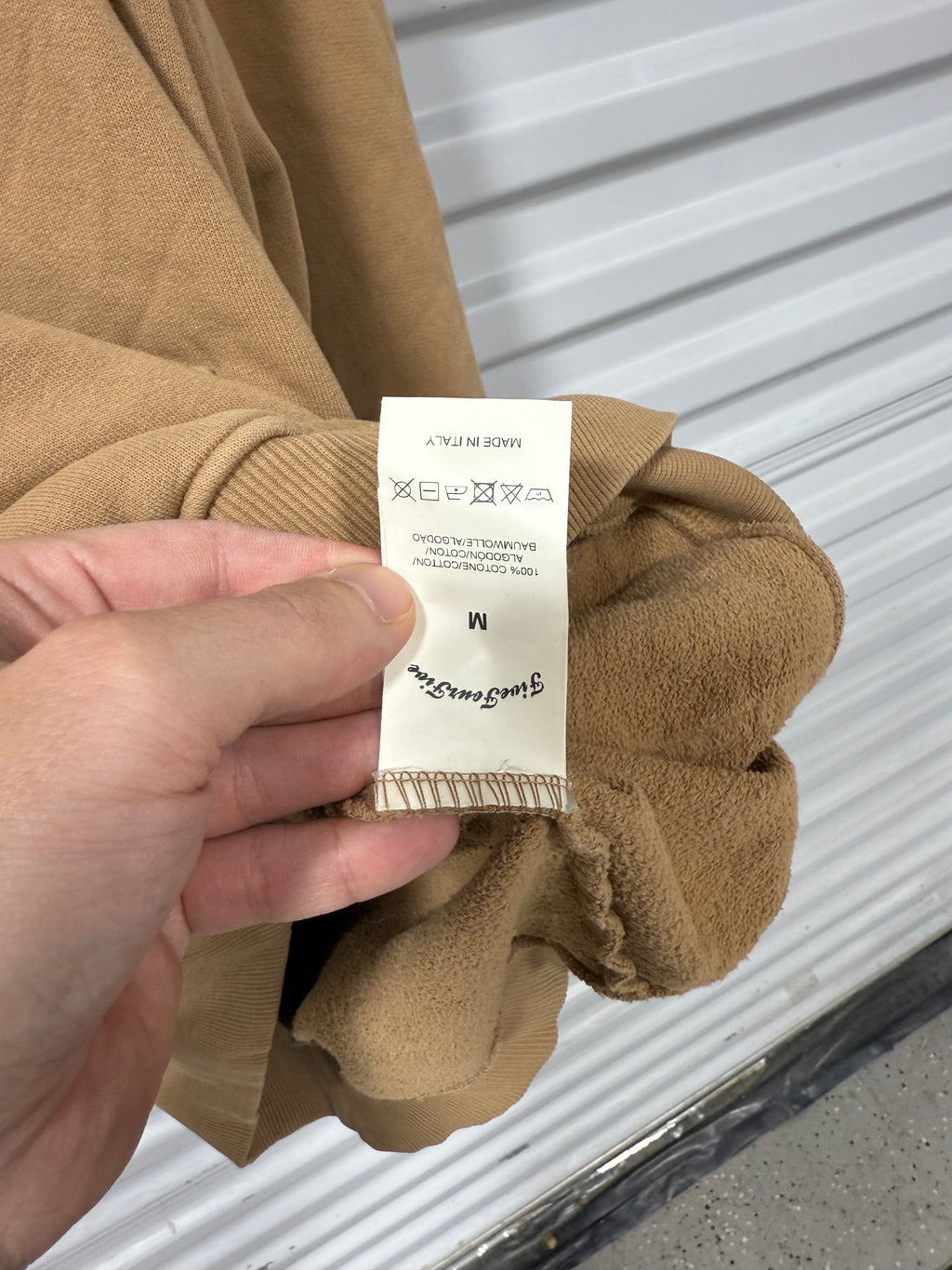 545 Hoodie Tan Sz M