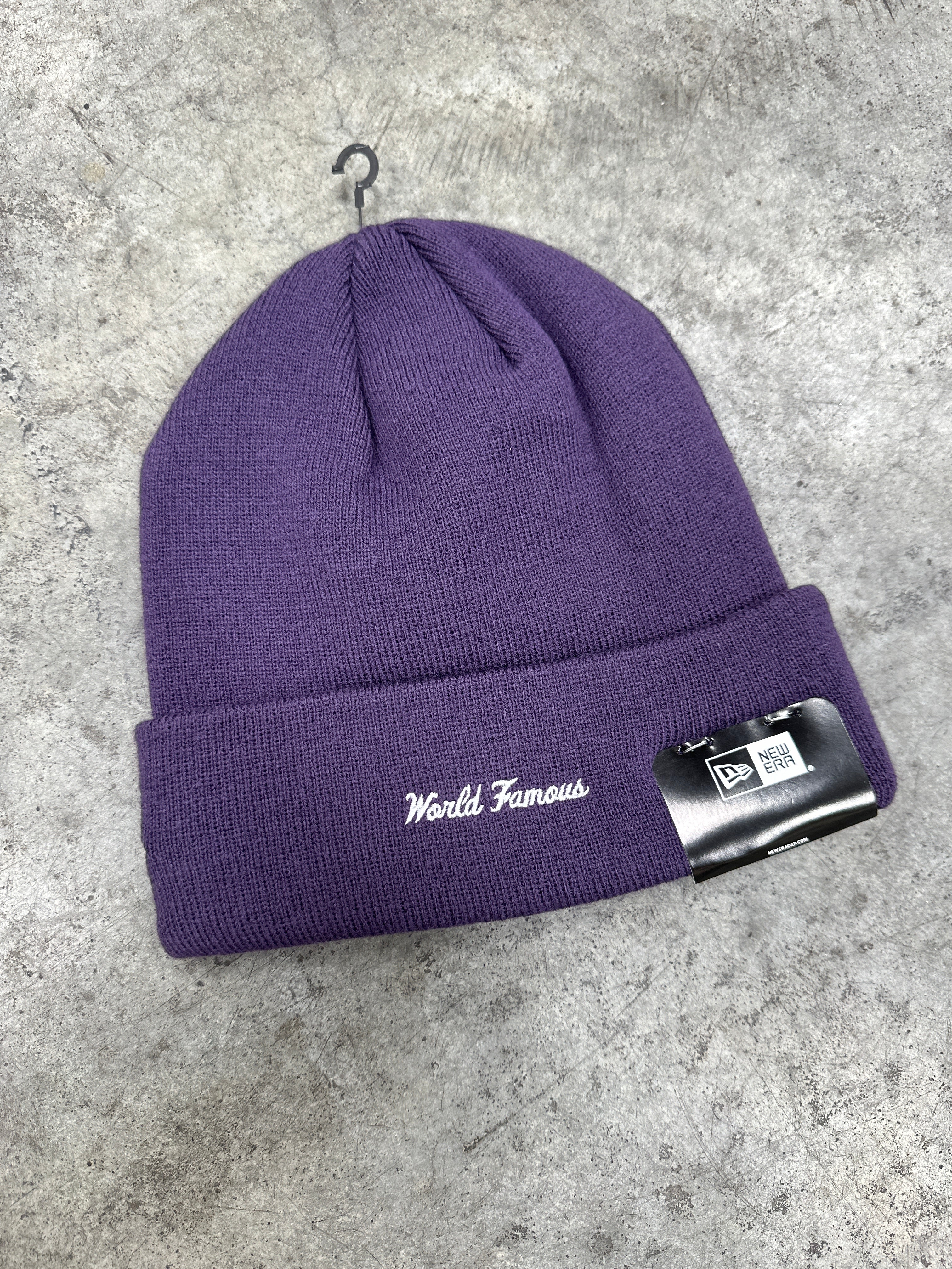 Supreme New Era Purple Beanie