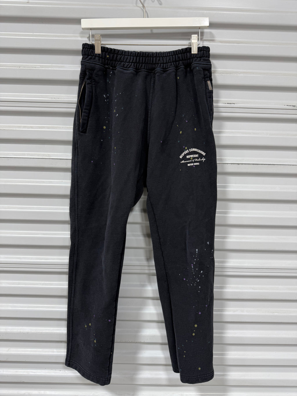 Represent Sweats Black/Paint Splatter Sz M